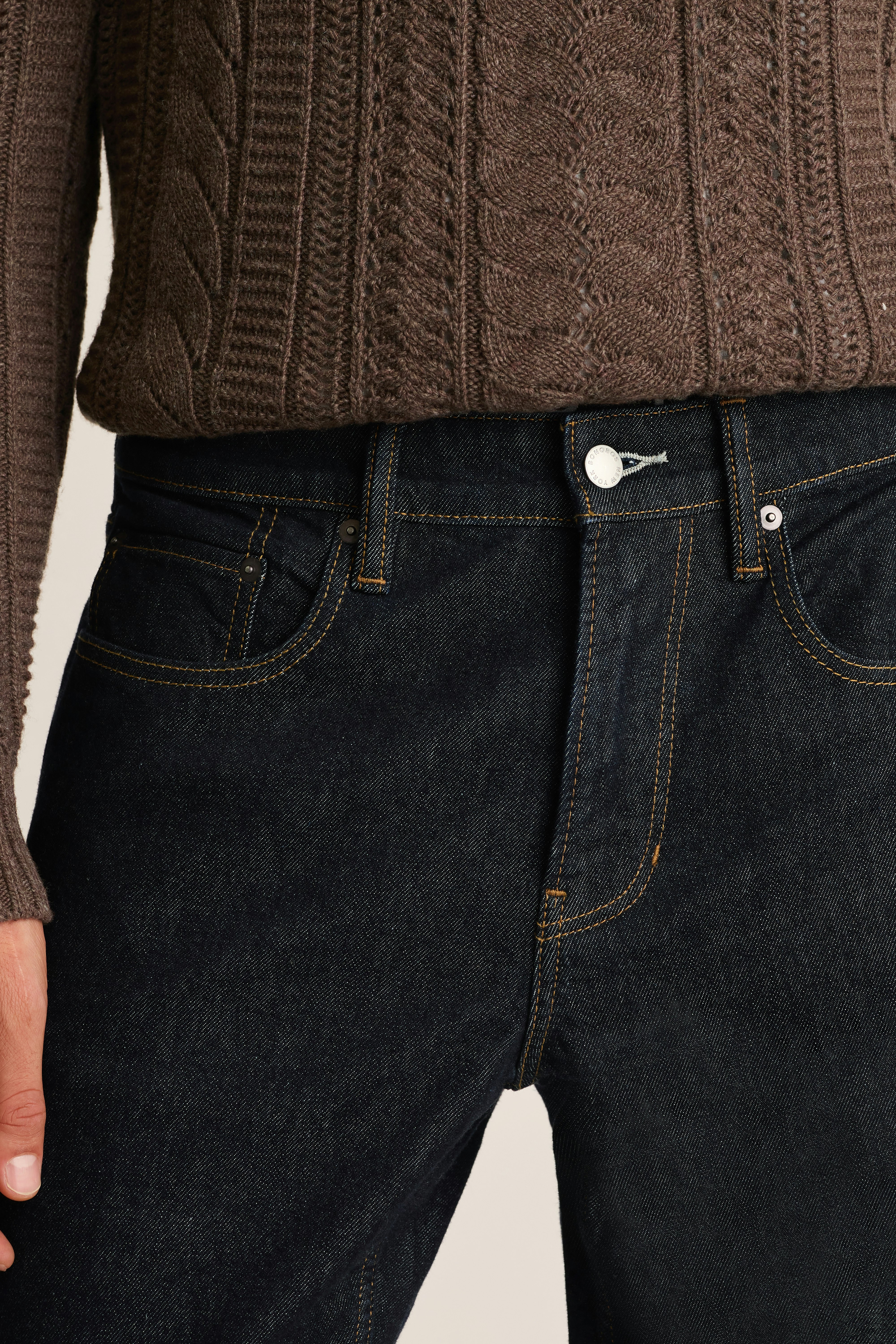 Fireside Flannel Lined Jean dark blue rinse