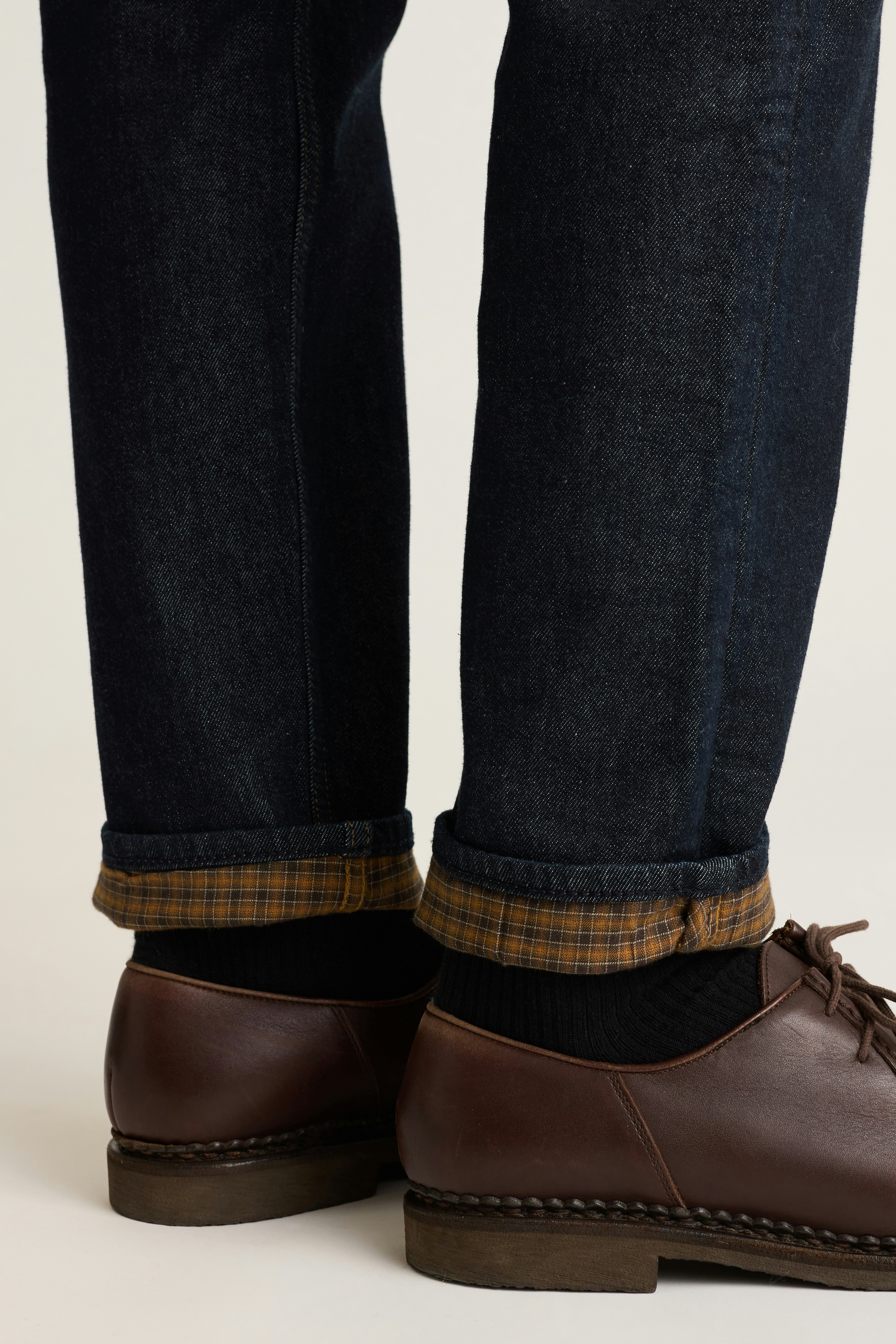 Fireside Flannel Lined Jean dark blue rinse