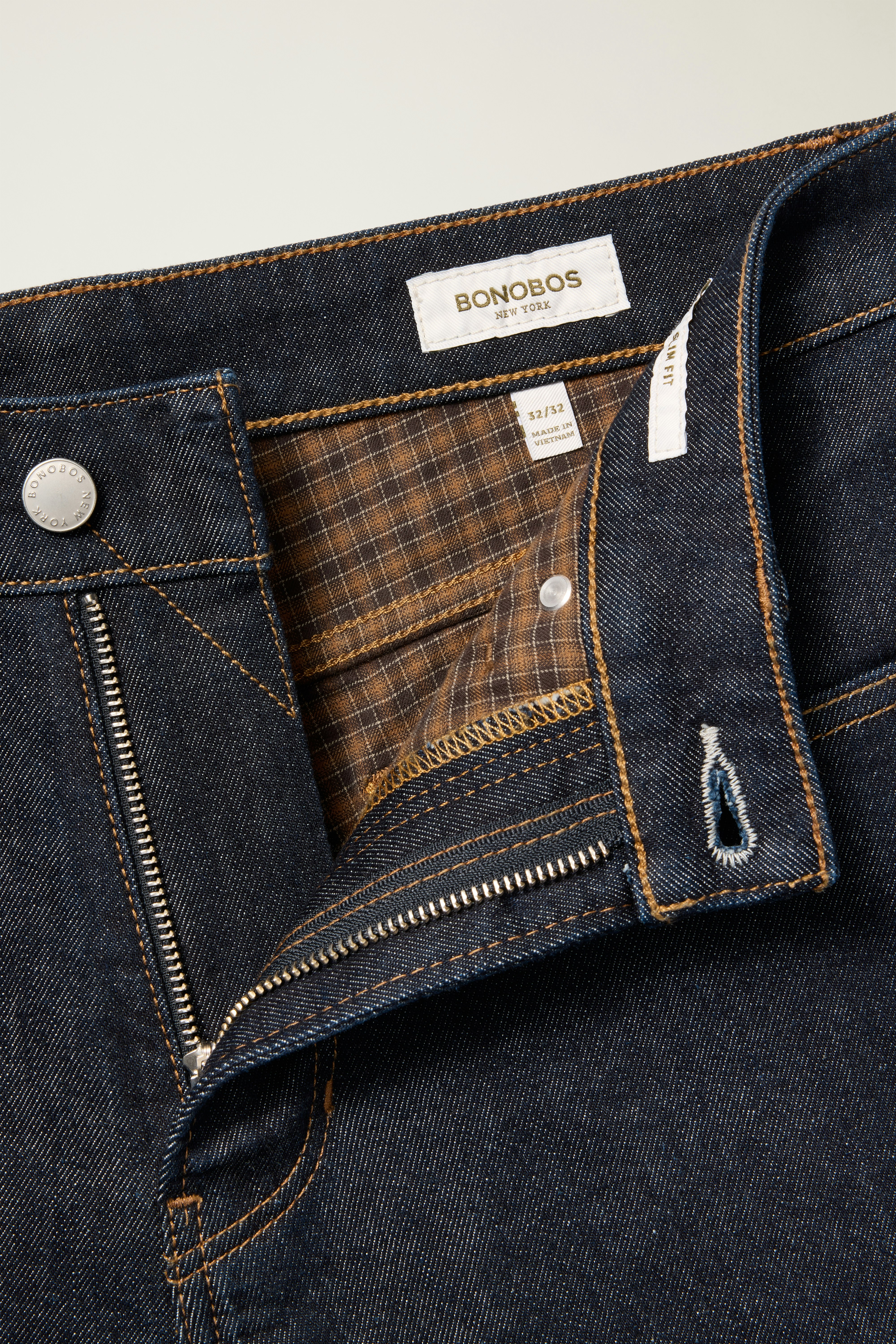 Fireside Flannel Lined Jean dark blue rinse