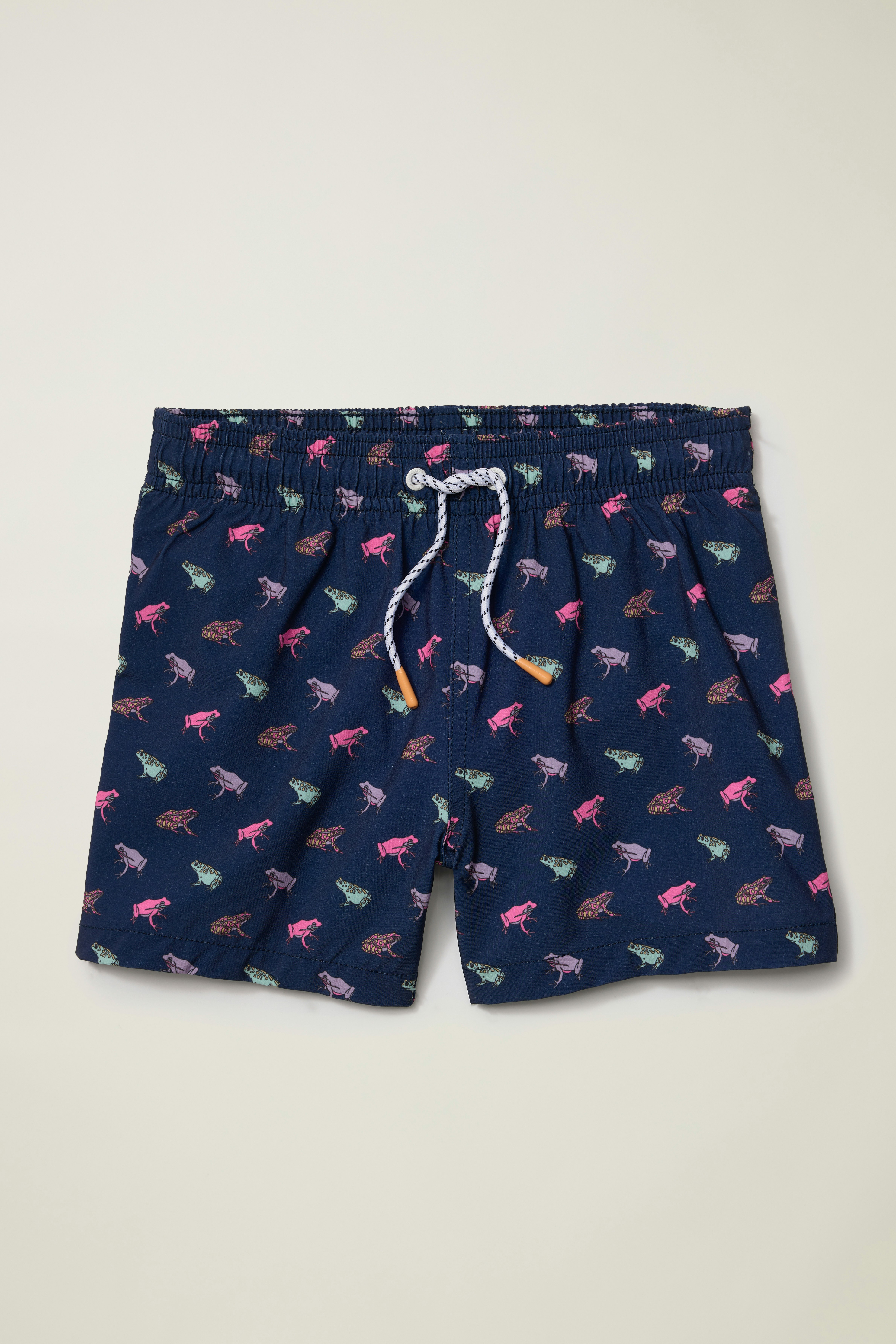 Bonoboys Swim Trunks navy techno frogs