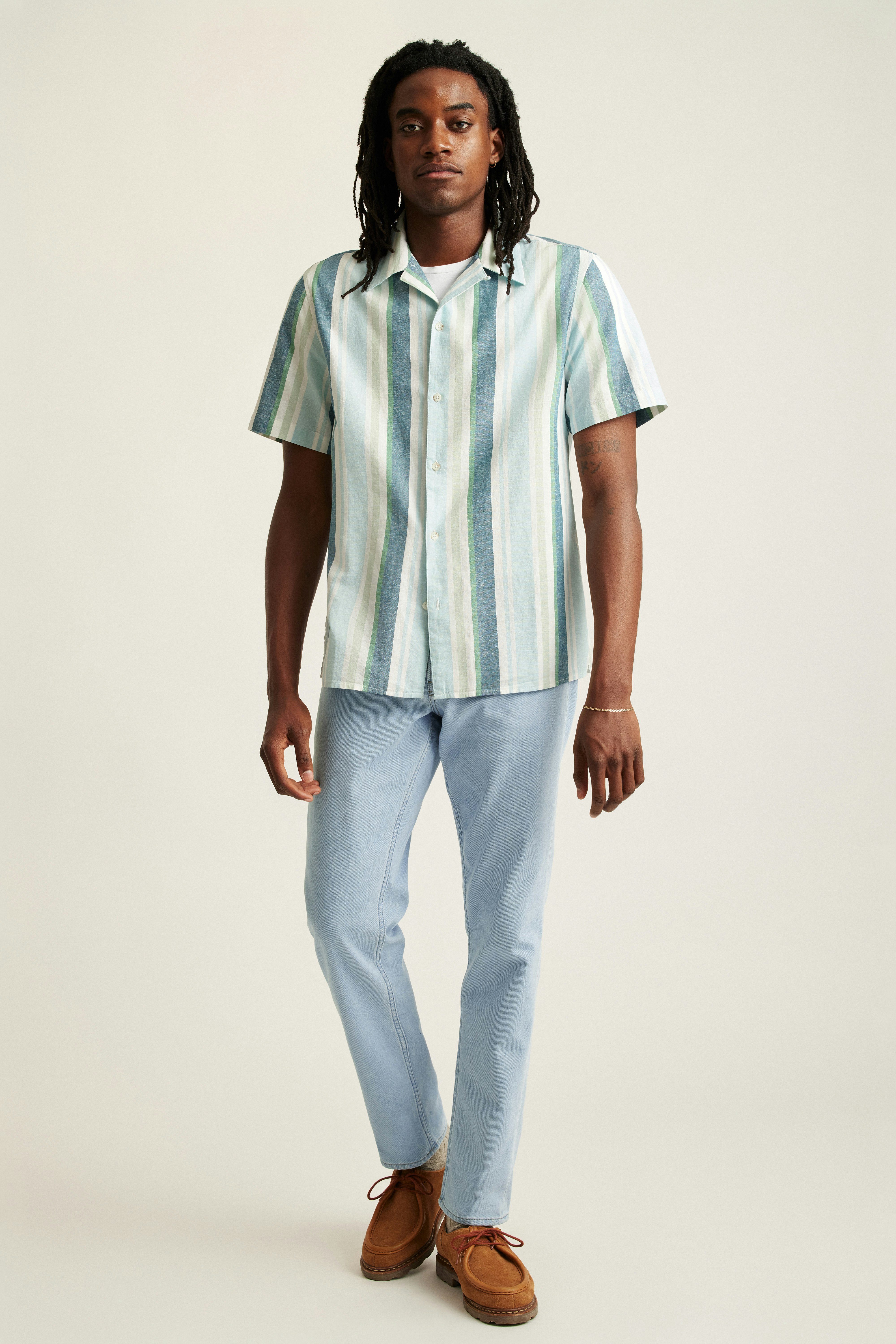 Limited Edition Riviera Cabana Shirt blue tortuga stripe