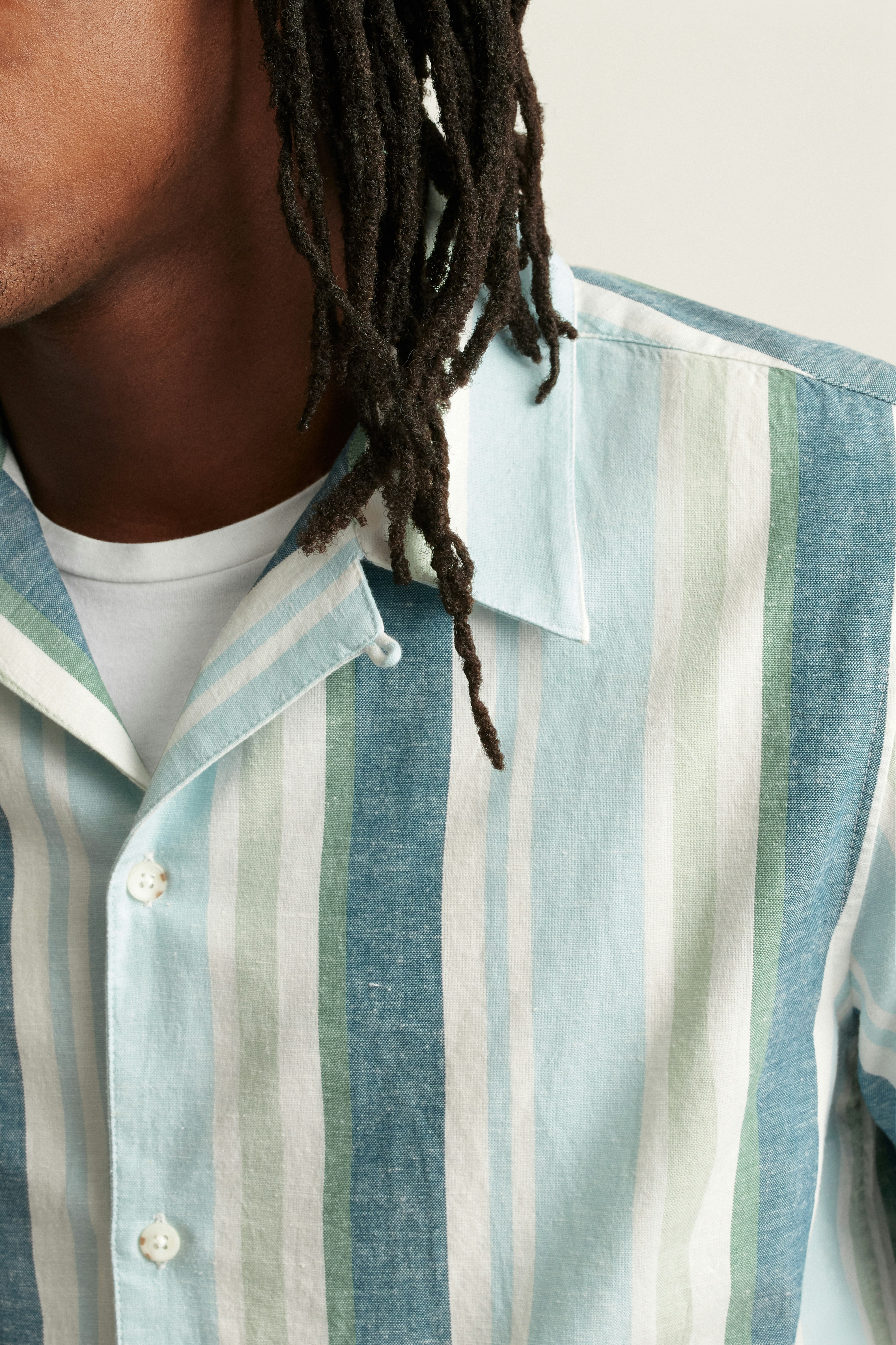 Limited Edition Riviera Cabana Shirt blue tortuga stripe