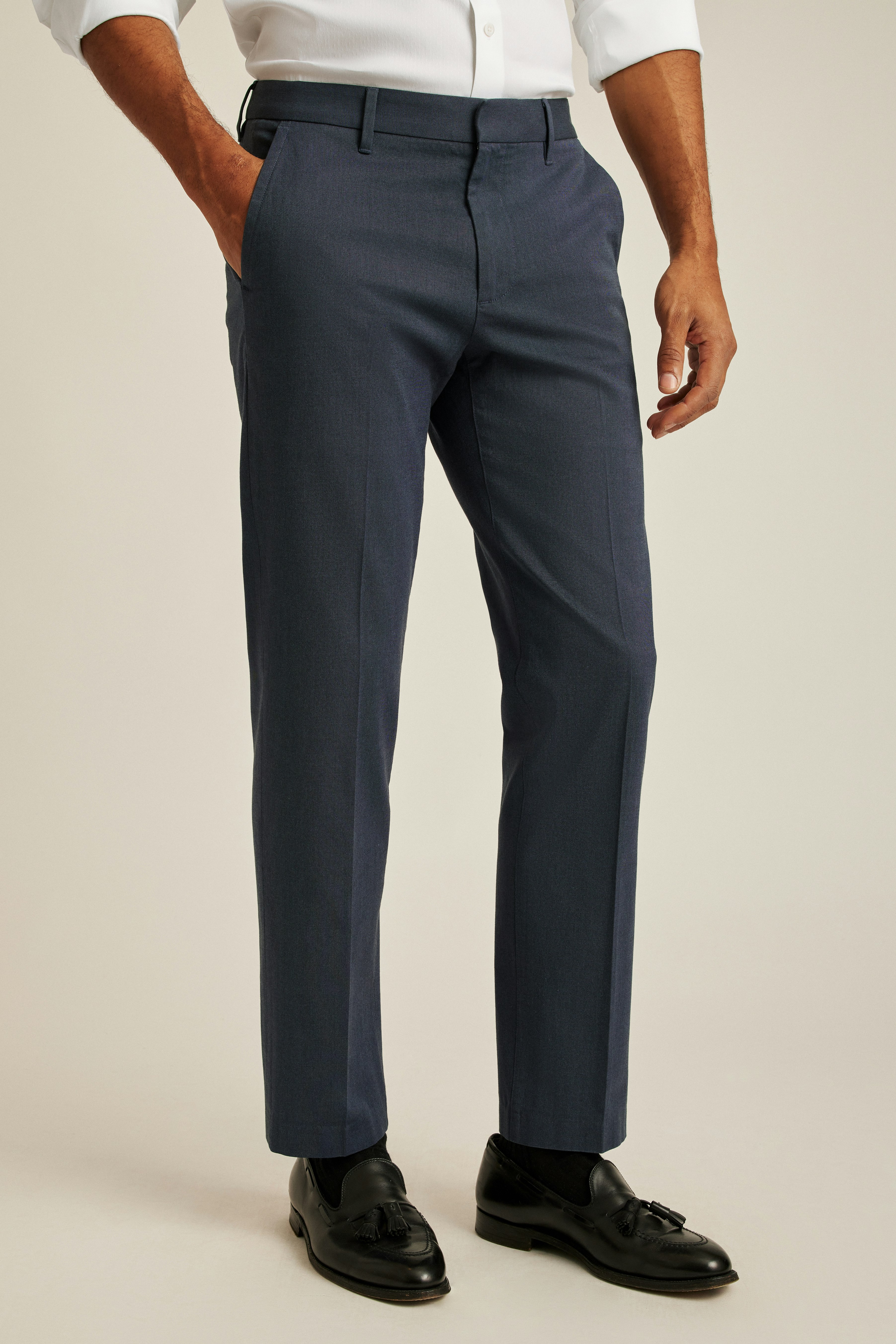 Weekday Warrior Dress Pants monday steel blue yarn dye
