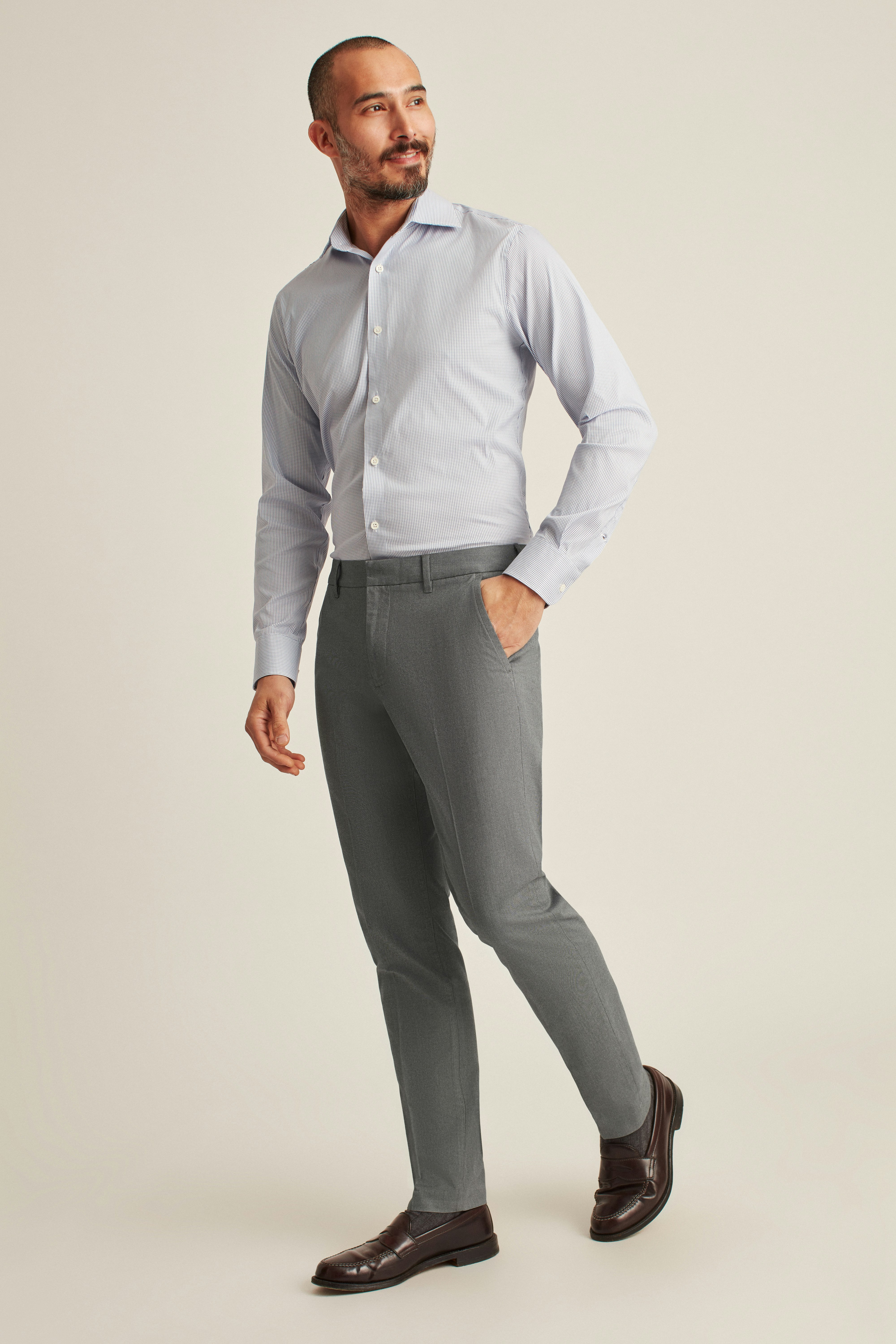 Weekday Warrior Dress Pants friday grey yarn dye