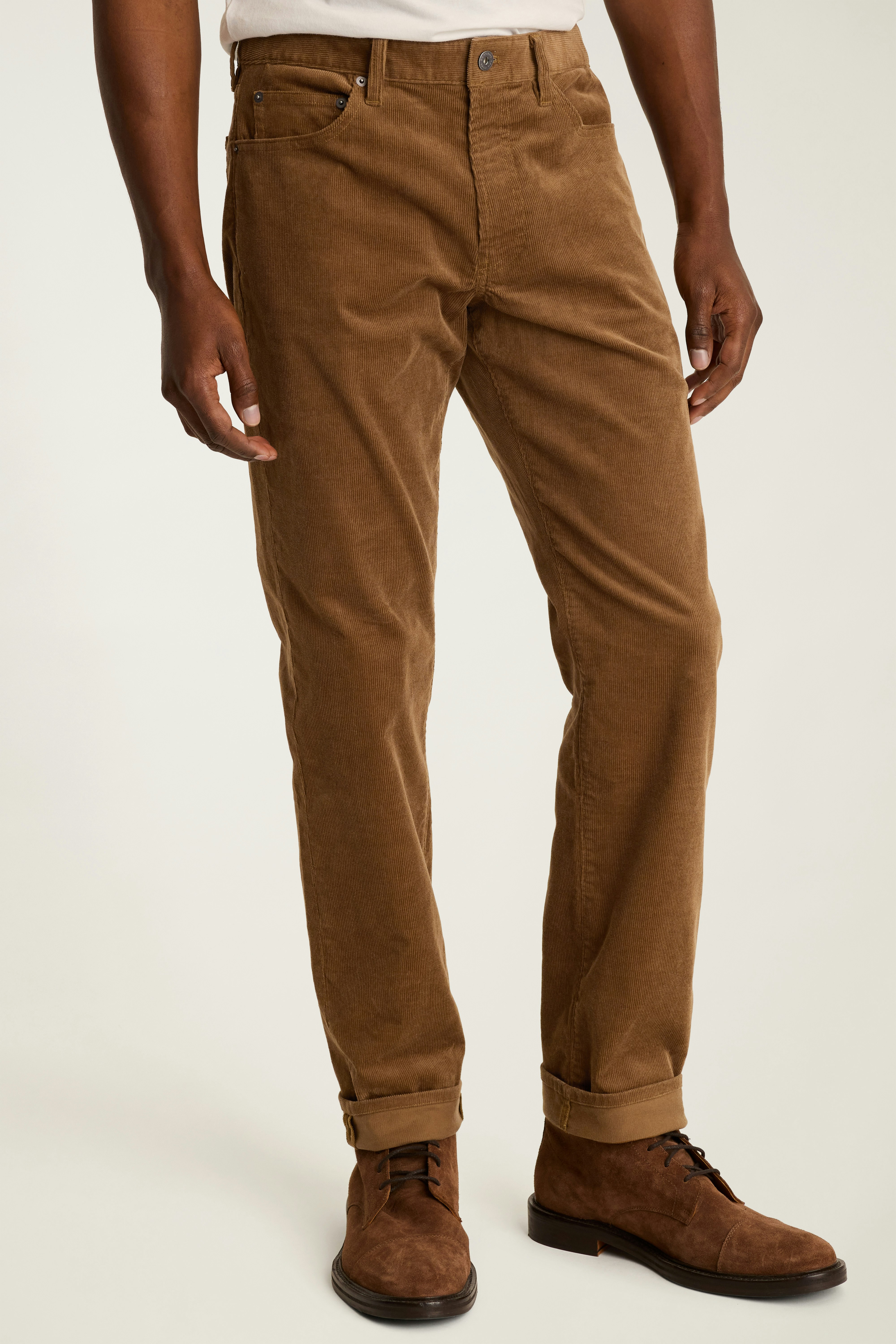 Corduroy 5-Pocket Pants dachshund brown
