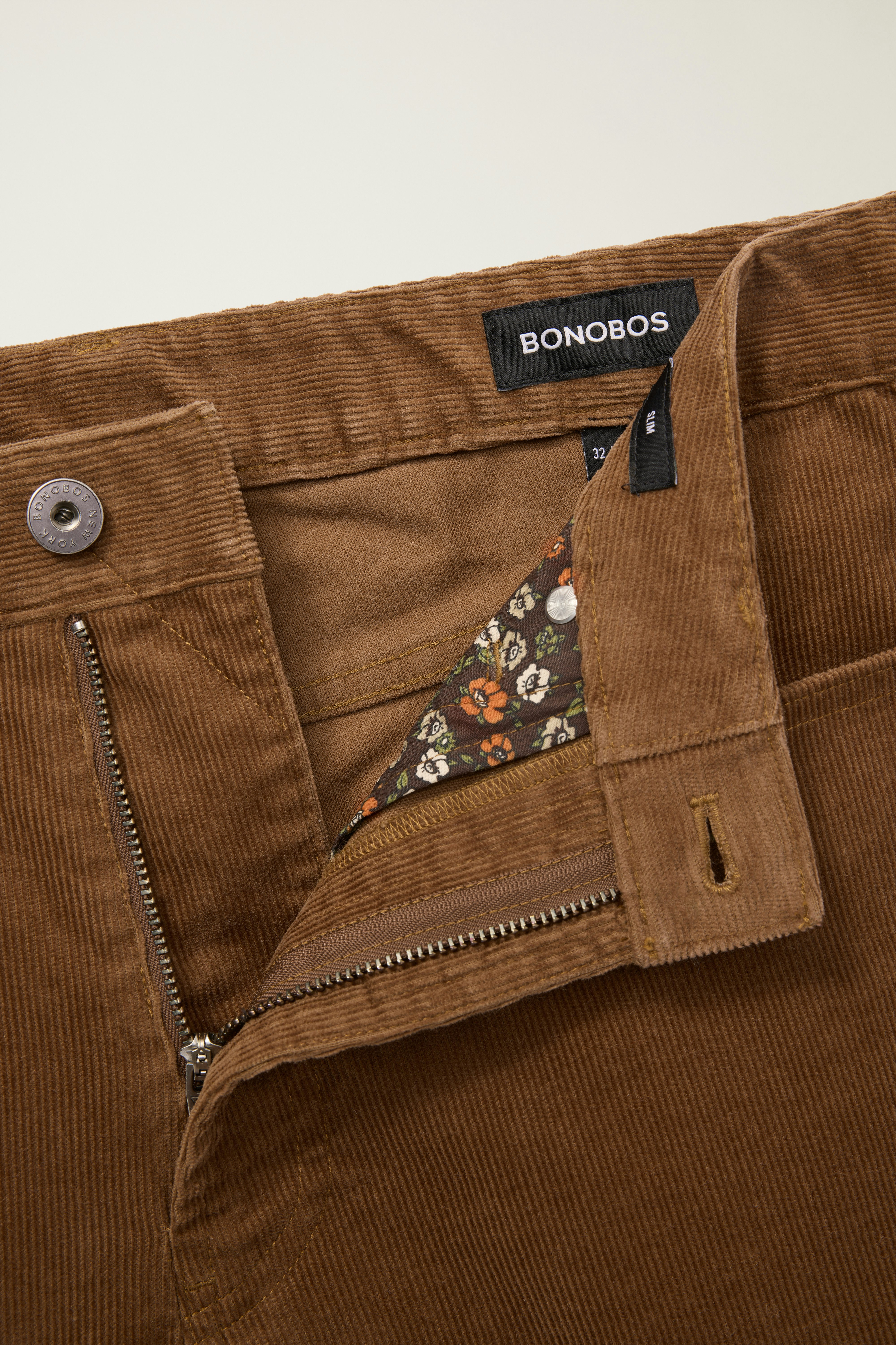 Corduroy 5-Pocket Pants dachshund brown