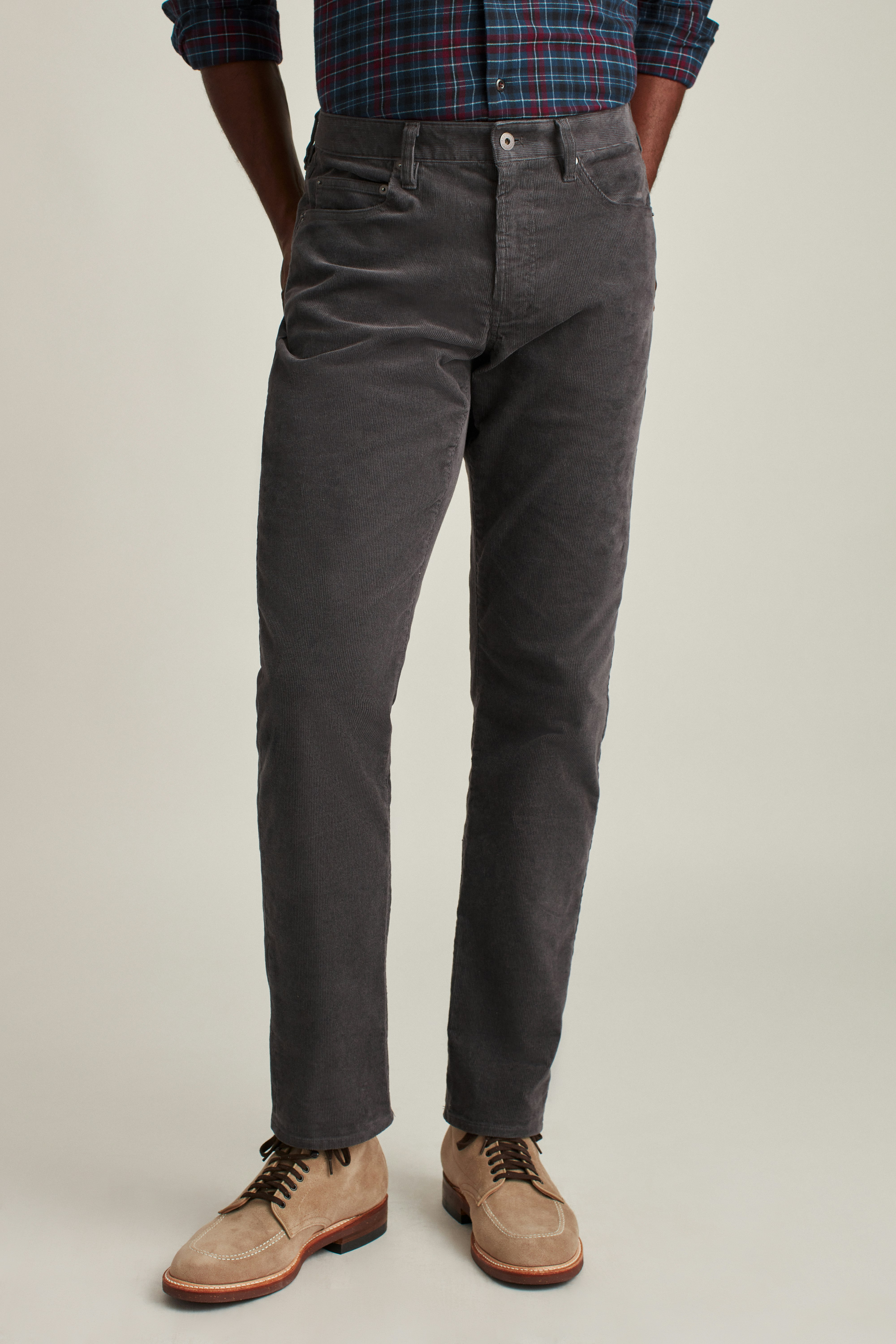 Corduroy 5-Pocket Pants forged iron