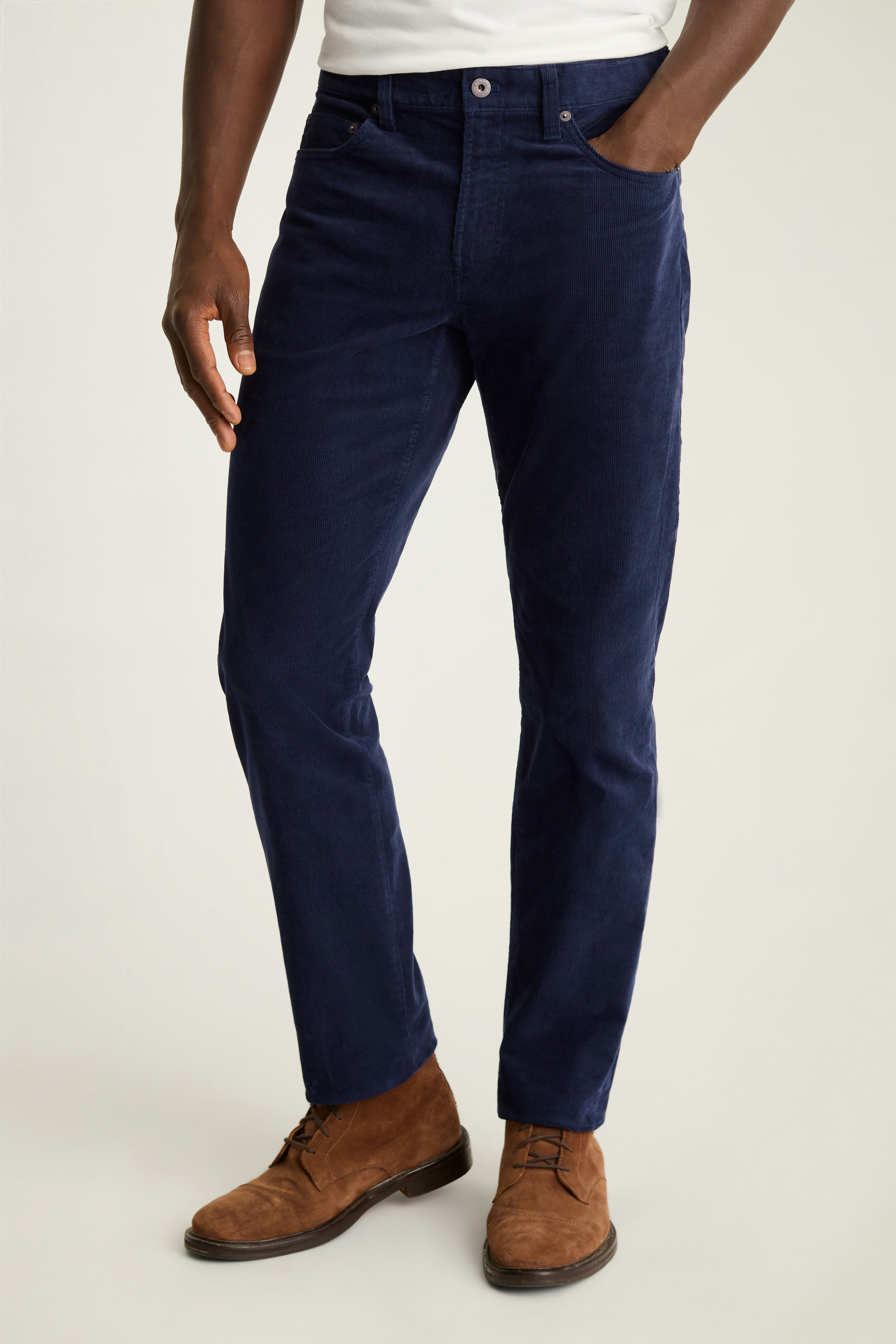 Corduroy 5-Pocket Pants maritime blue