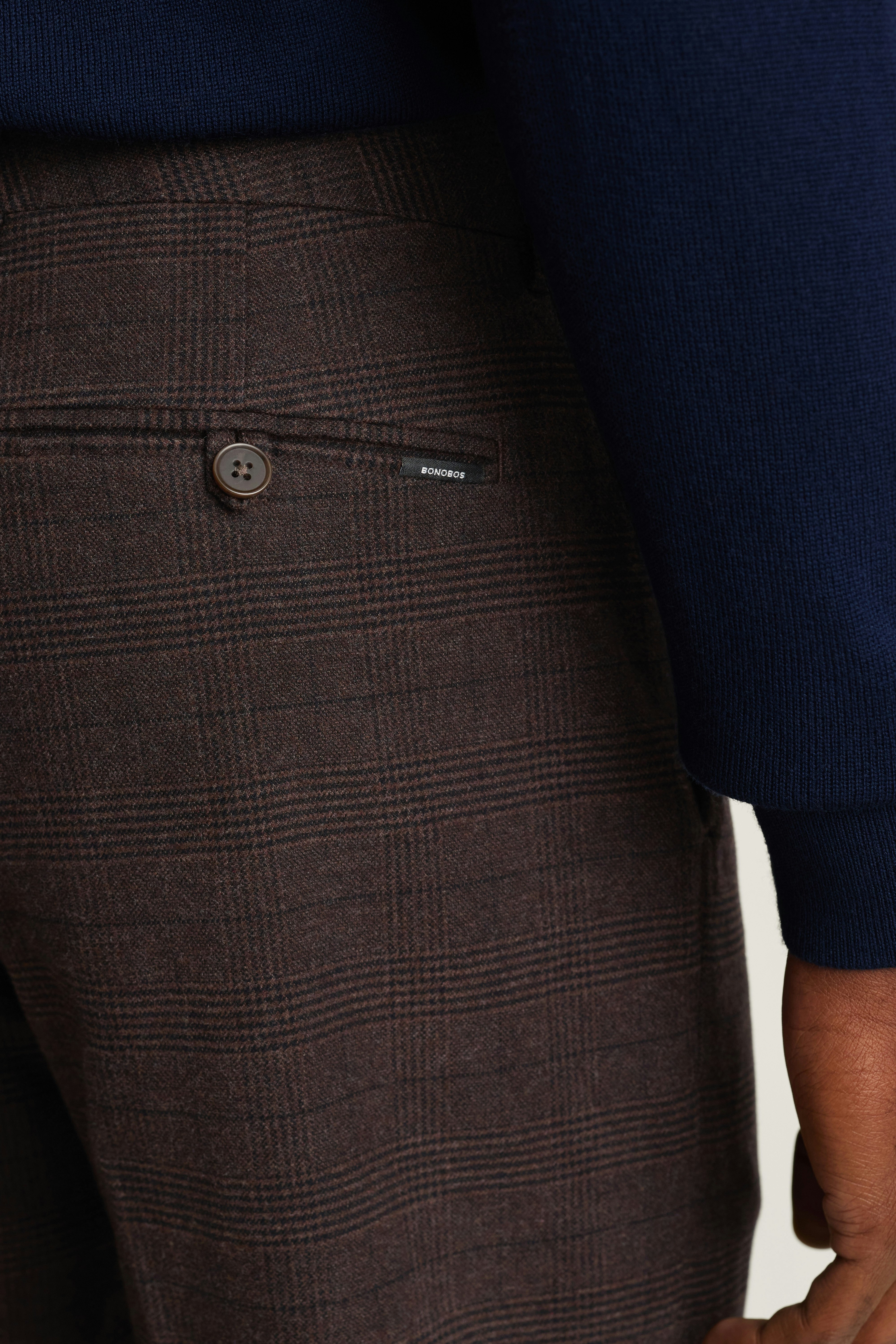 Primo Chino brown glen plaid