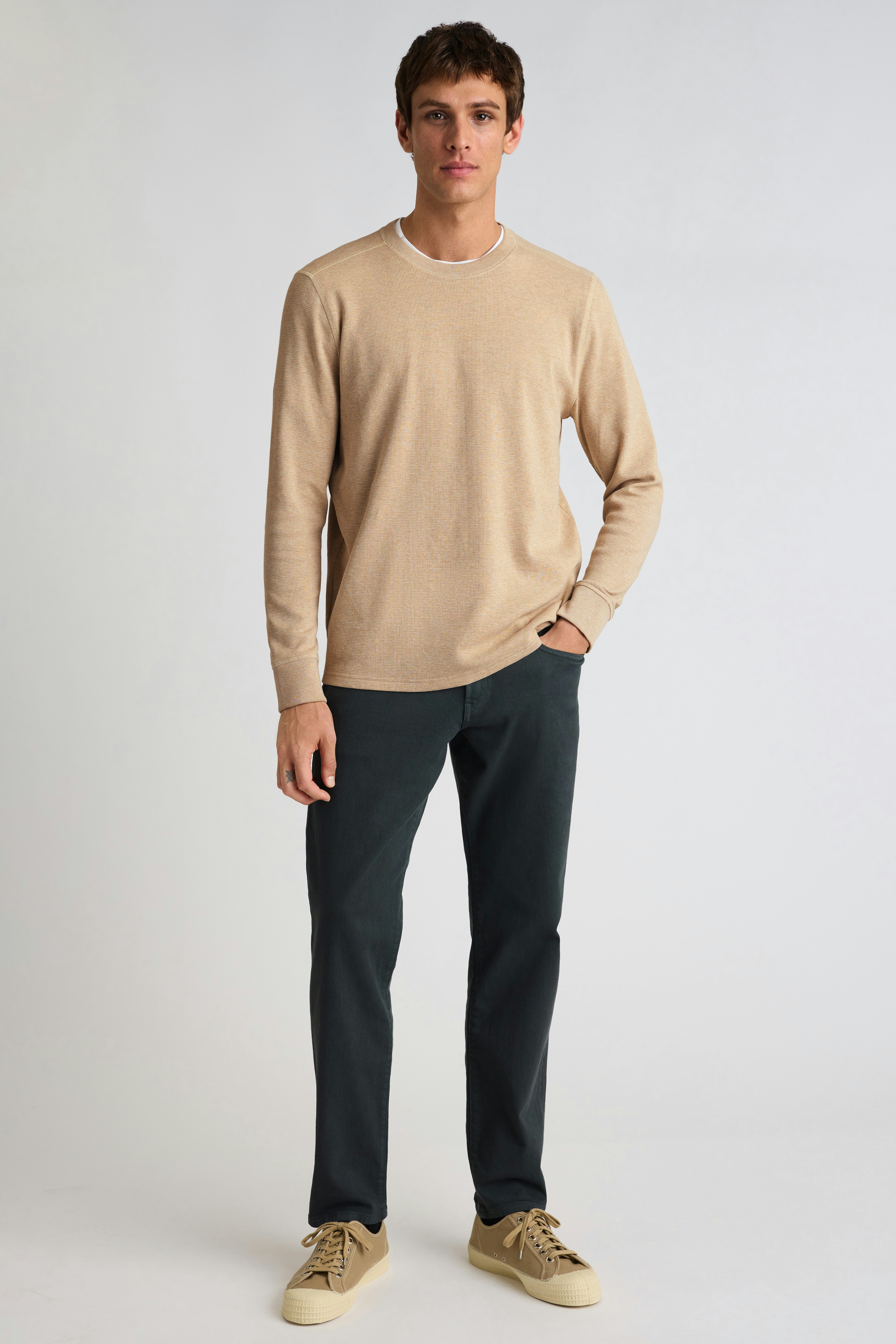 Waffle Crew oatmeal heather