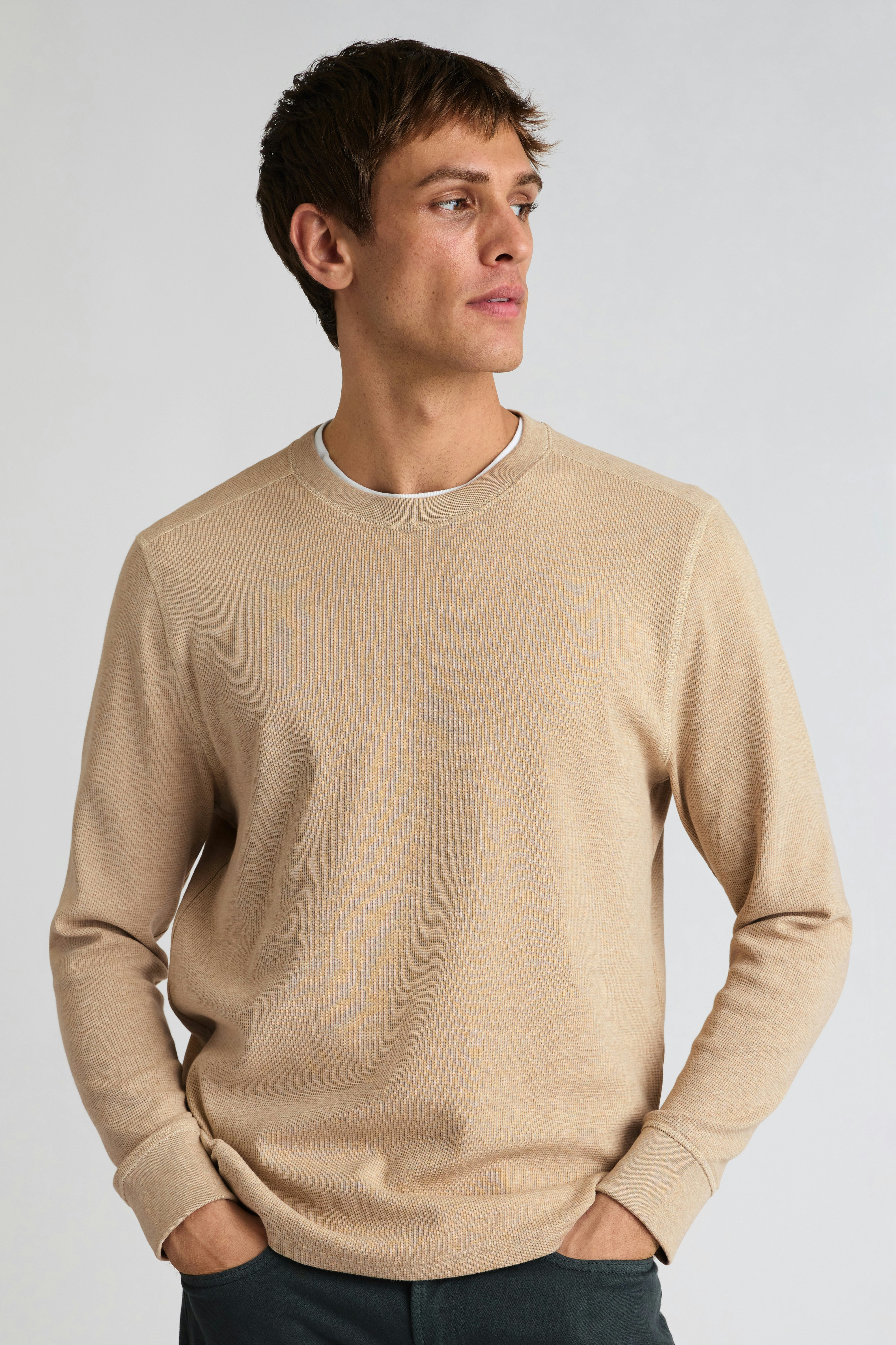 Waffle Crew oatmeal heather