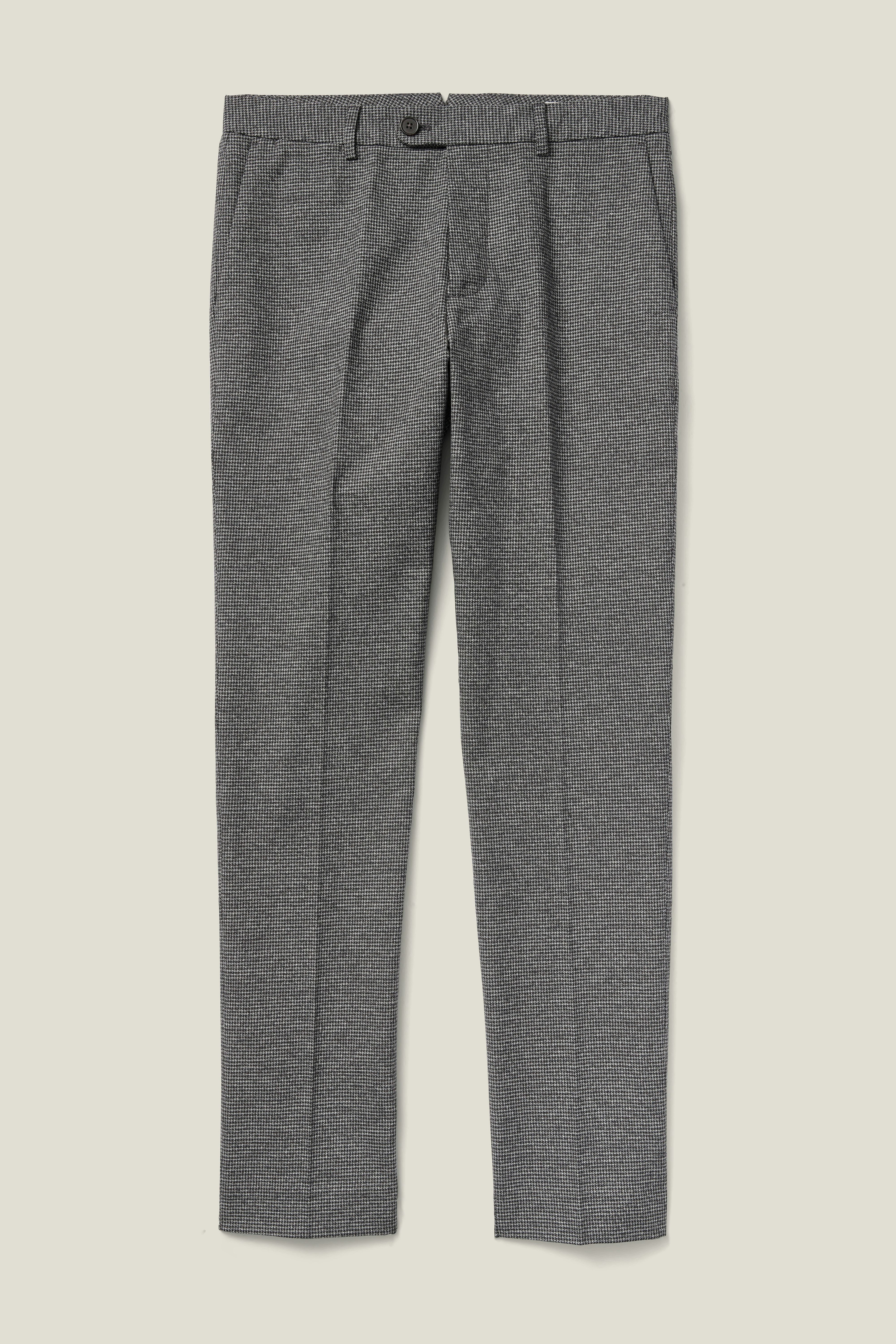 Primo Chino grey houndstooth
