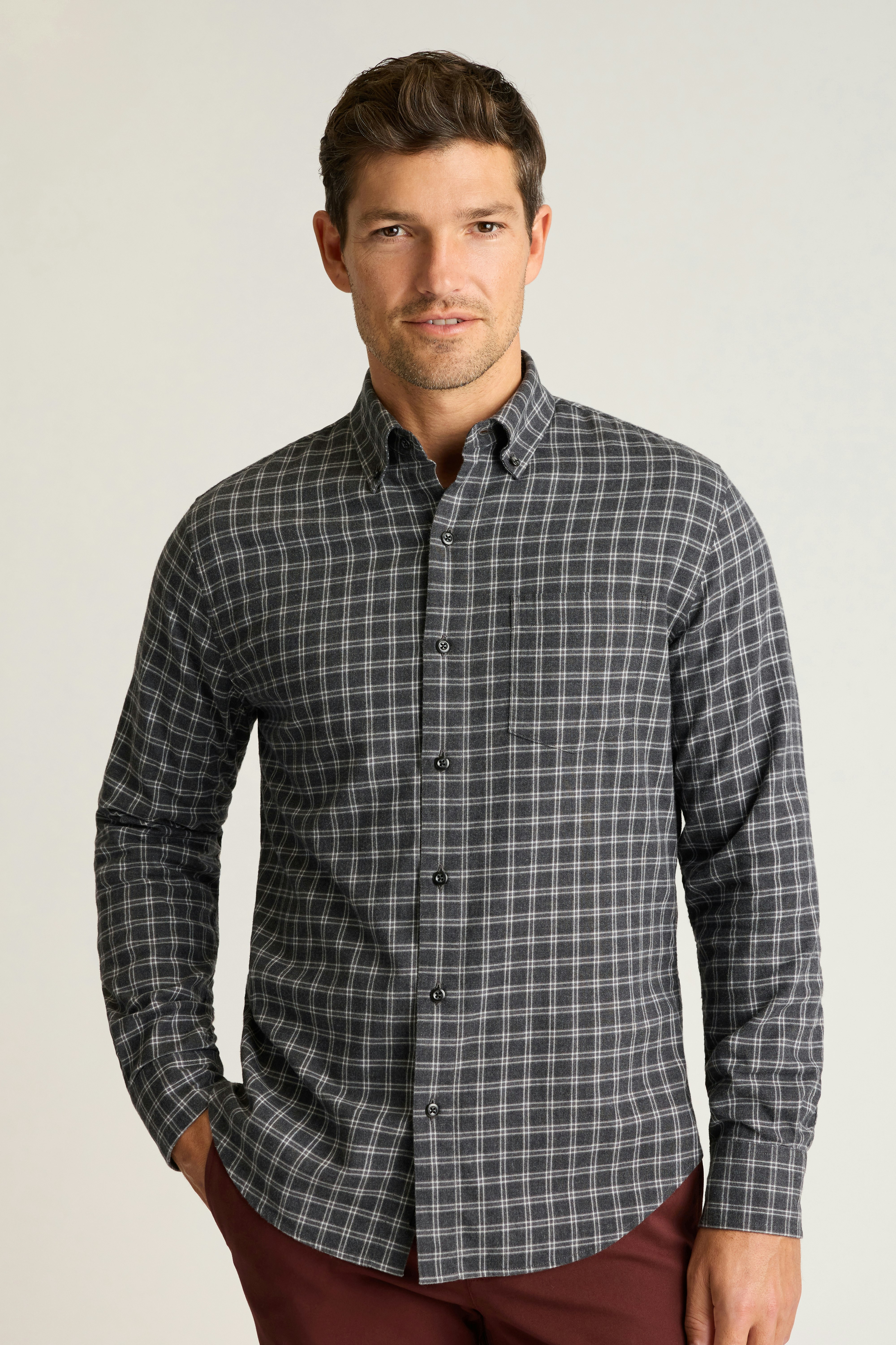 Everyday Lightweight Flannel Shirt charcoal newton plaid 3 Everyday Lightweight Flannel Shirt charcoal newton plaid