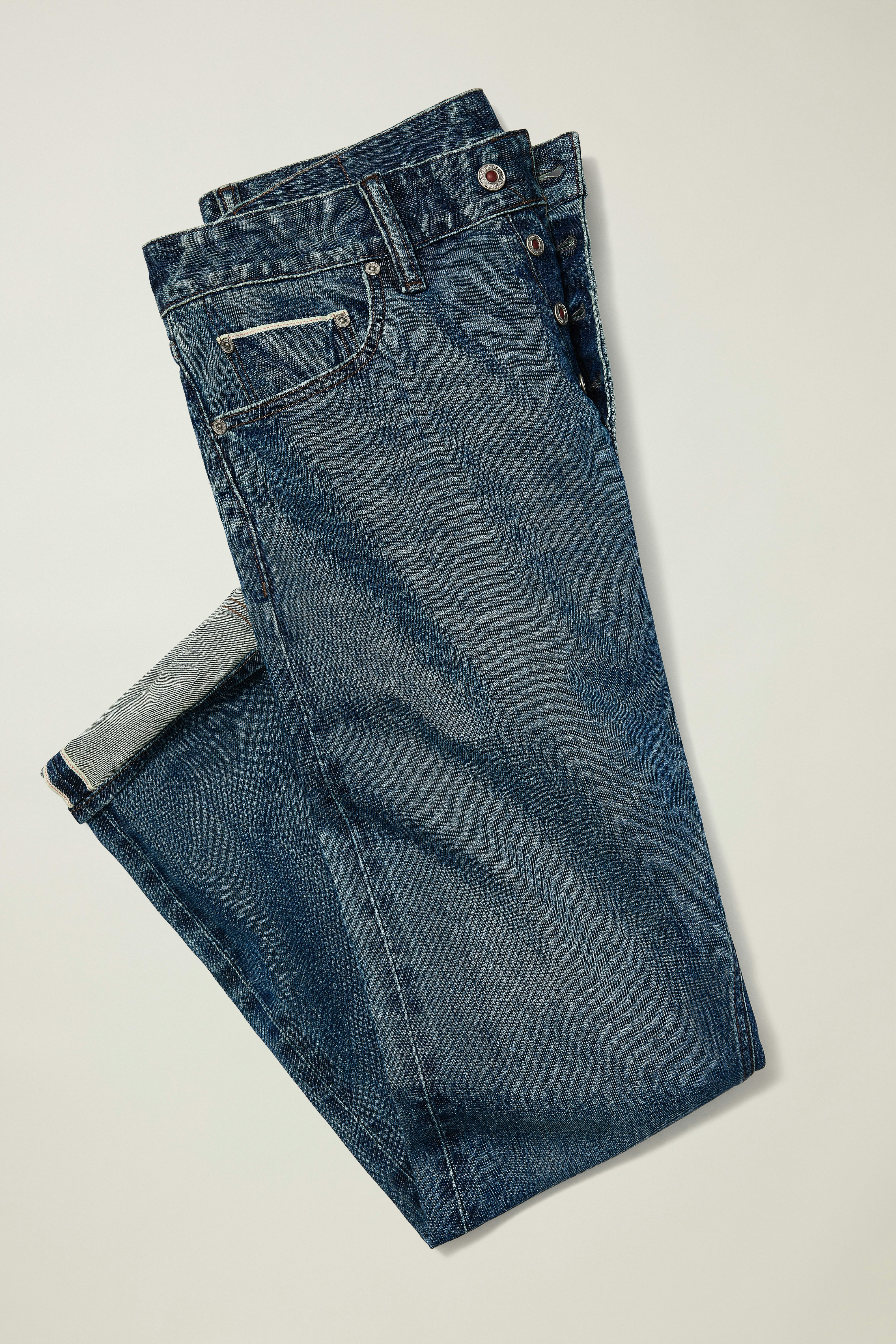 Japanese Stretch Selvedge Jeans medium blue wash