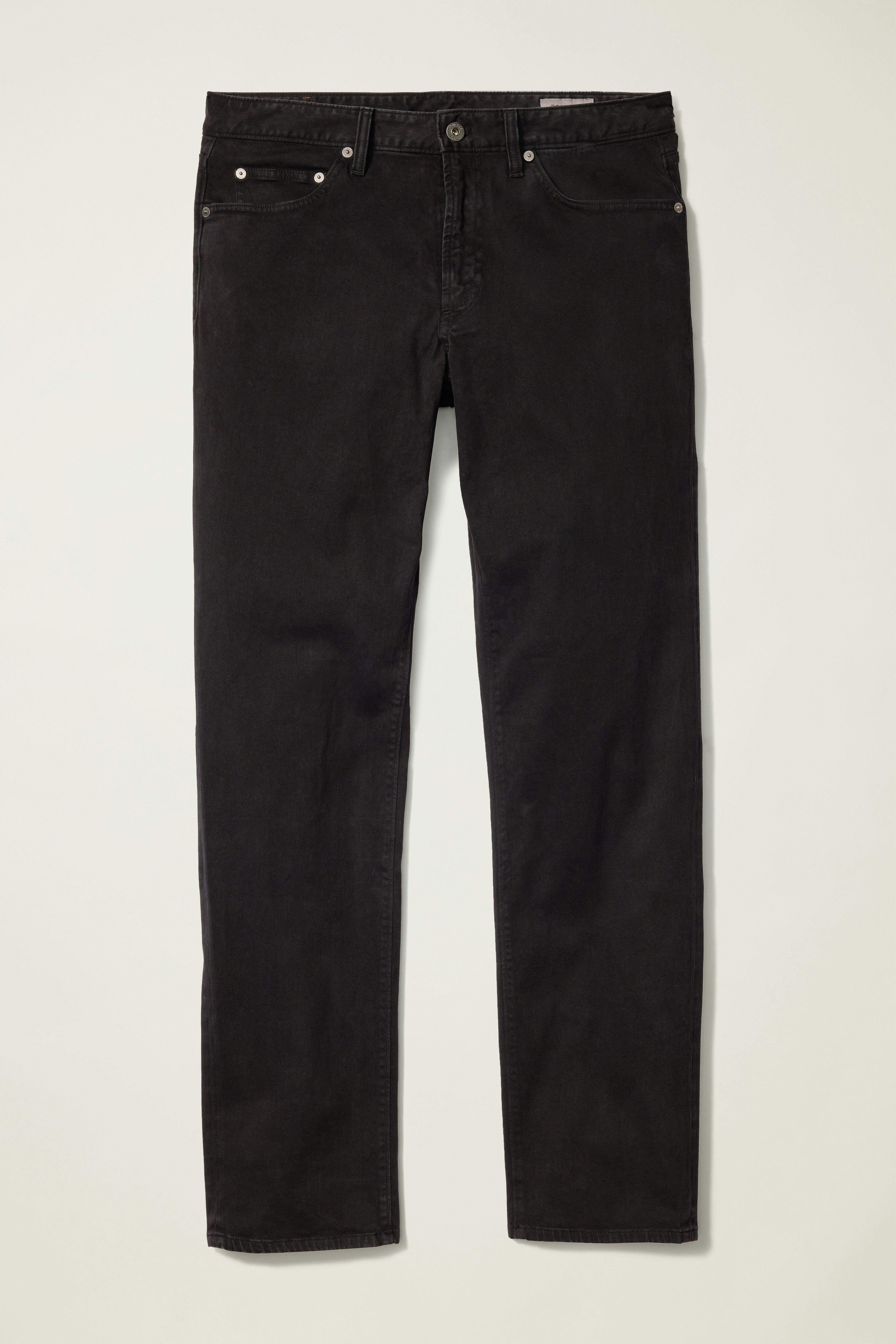 Italian Brushed 5-Pocket Pants jet black