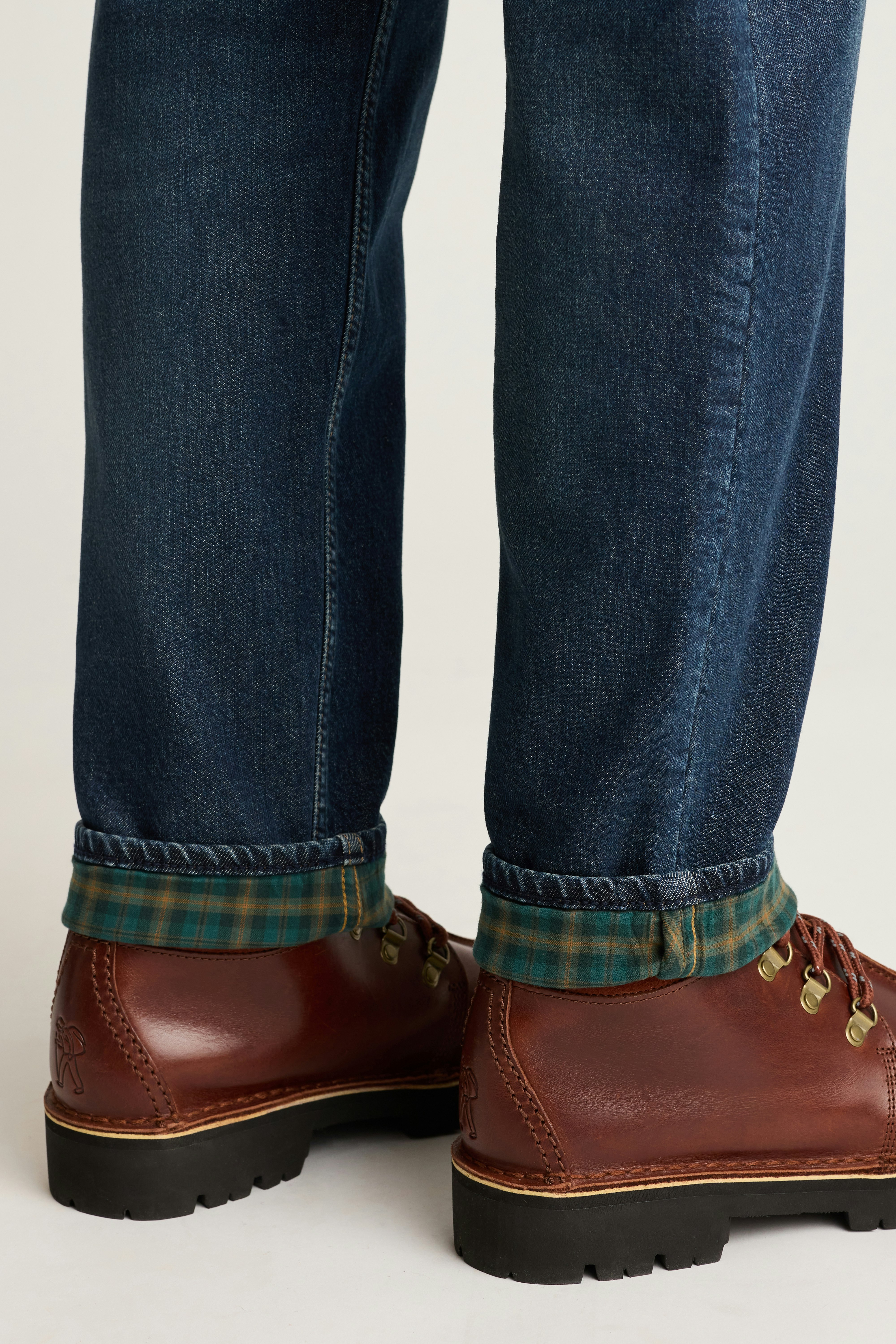 Fireside Flannel Lined Jean mid blue wash