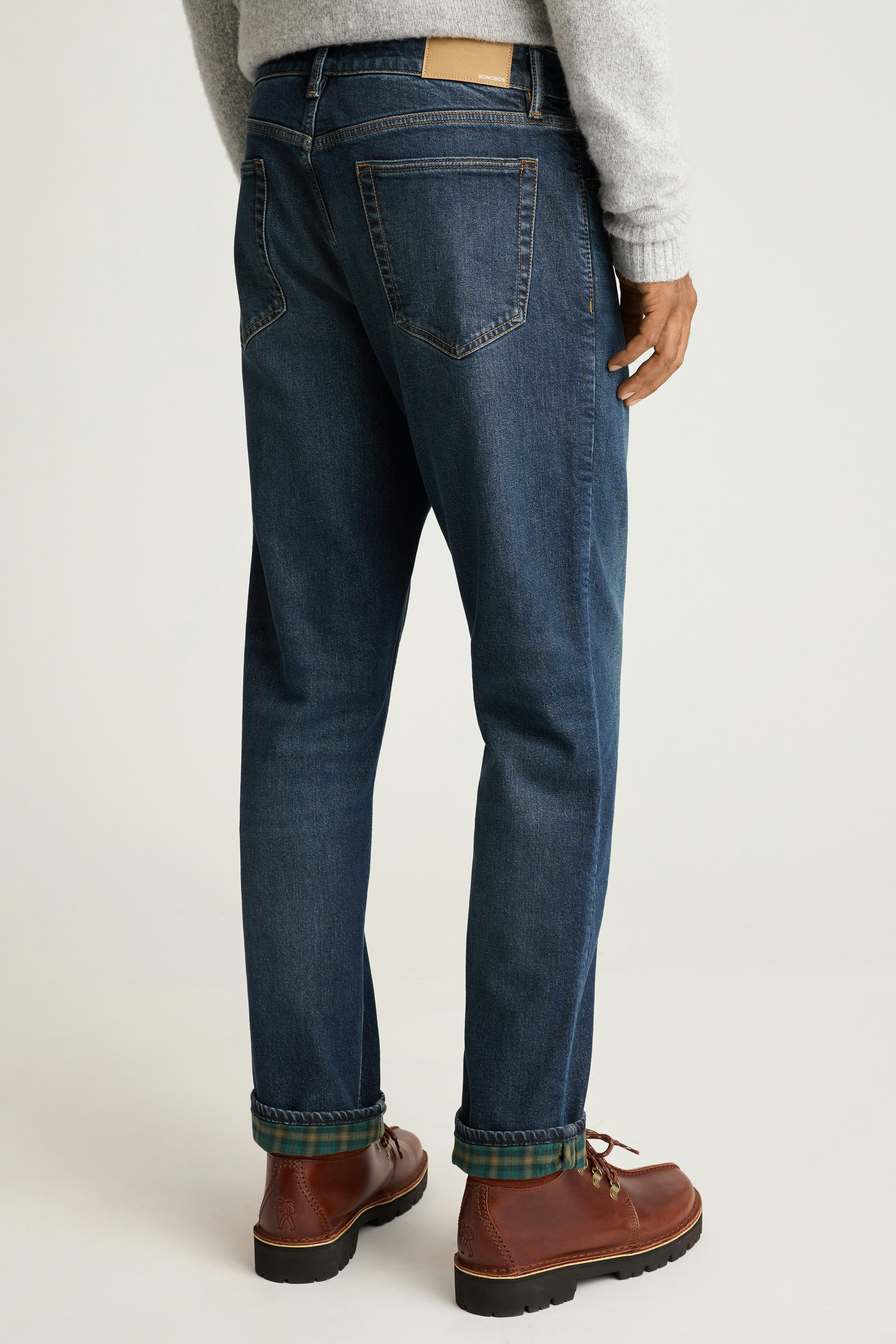 Fireside Flannel Lined Jean mid blue wash