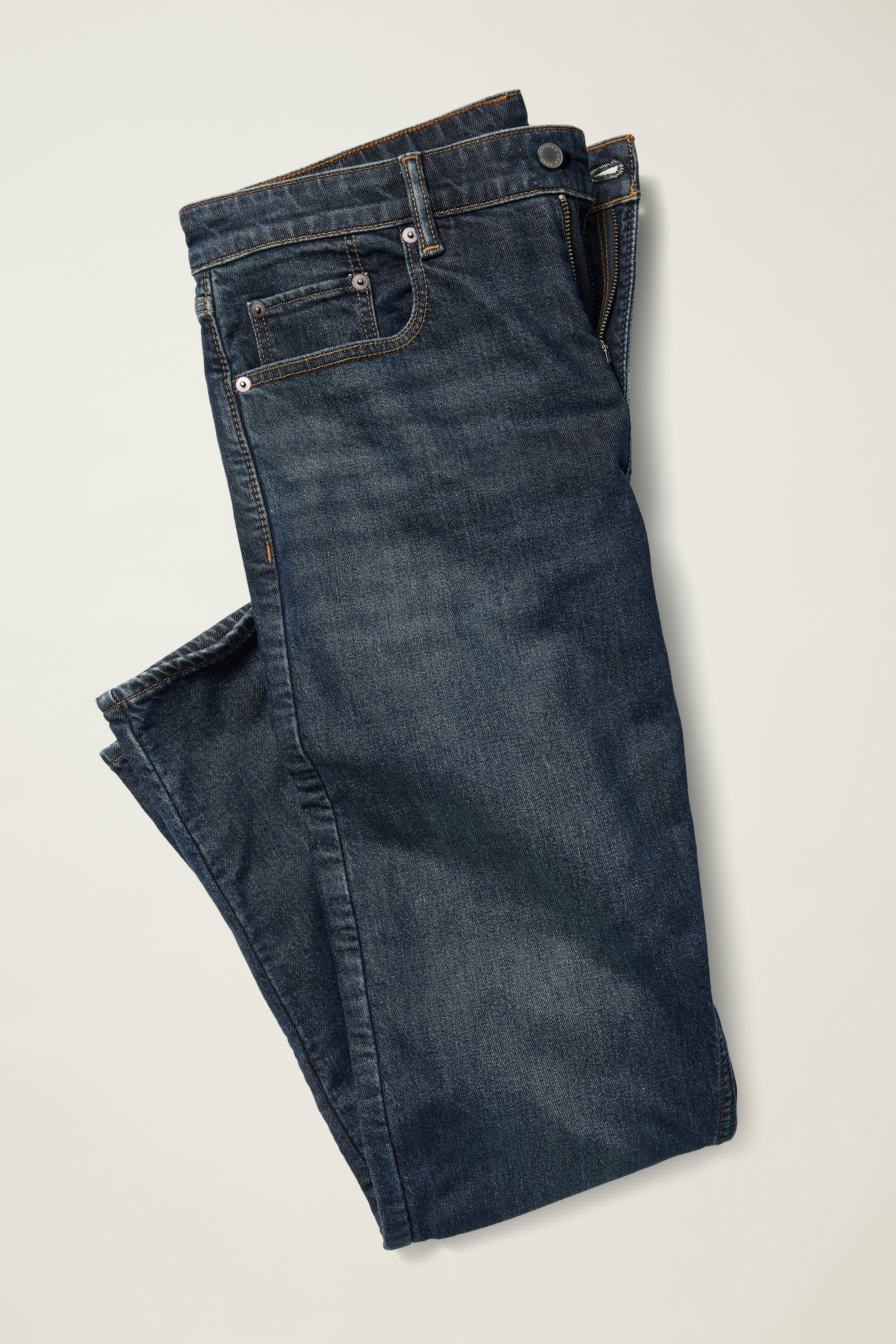 Fireside Flannel Lined Jean mid blue wash