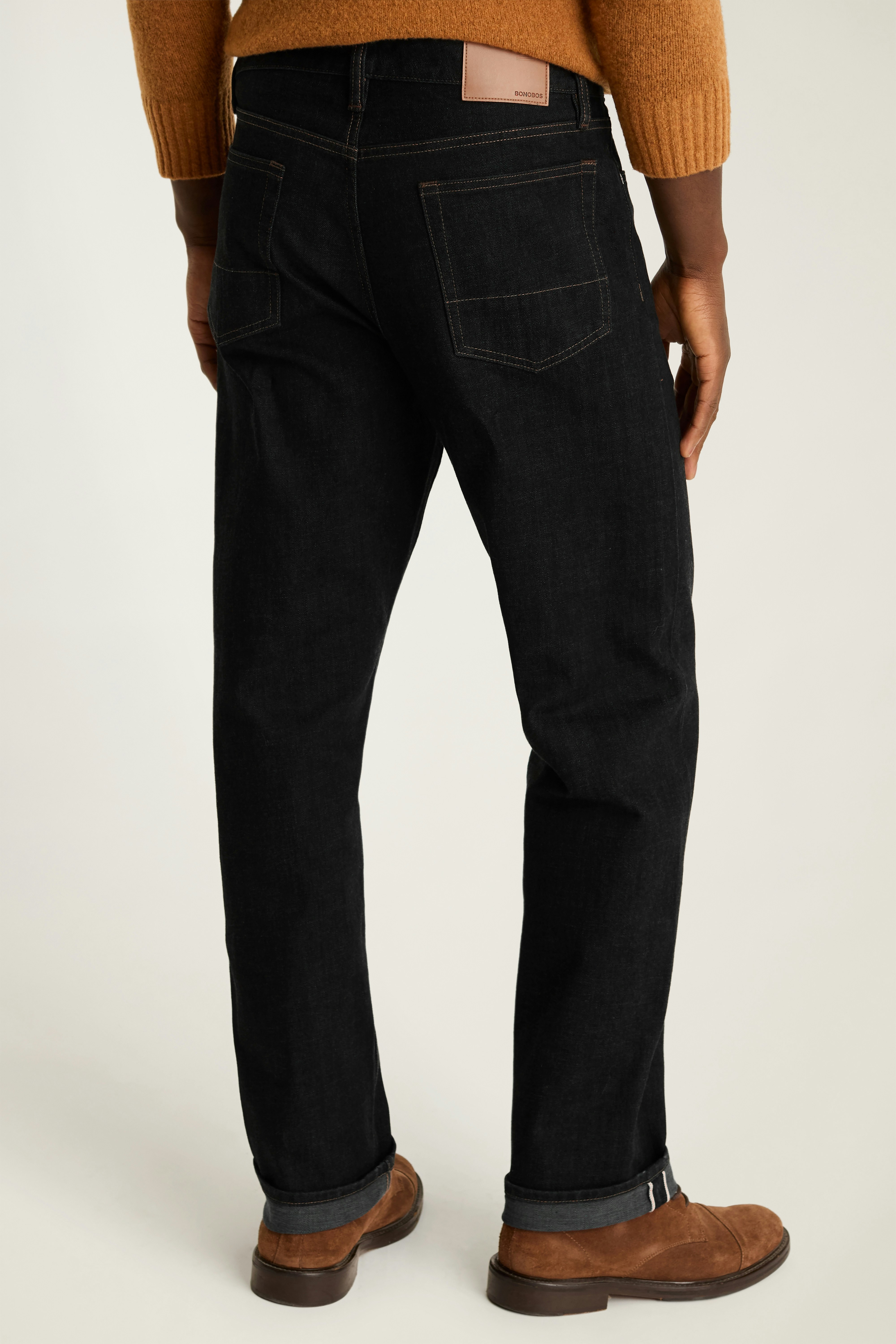 Japanese Stretch Selvedge Jeans black rinse wash