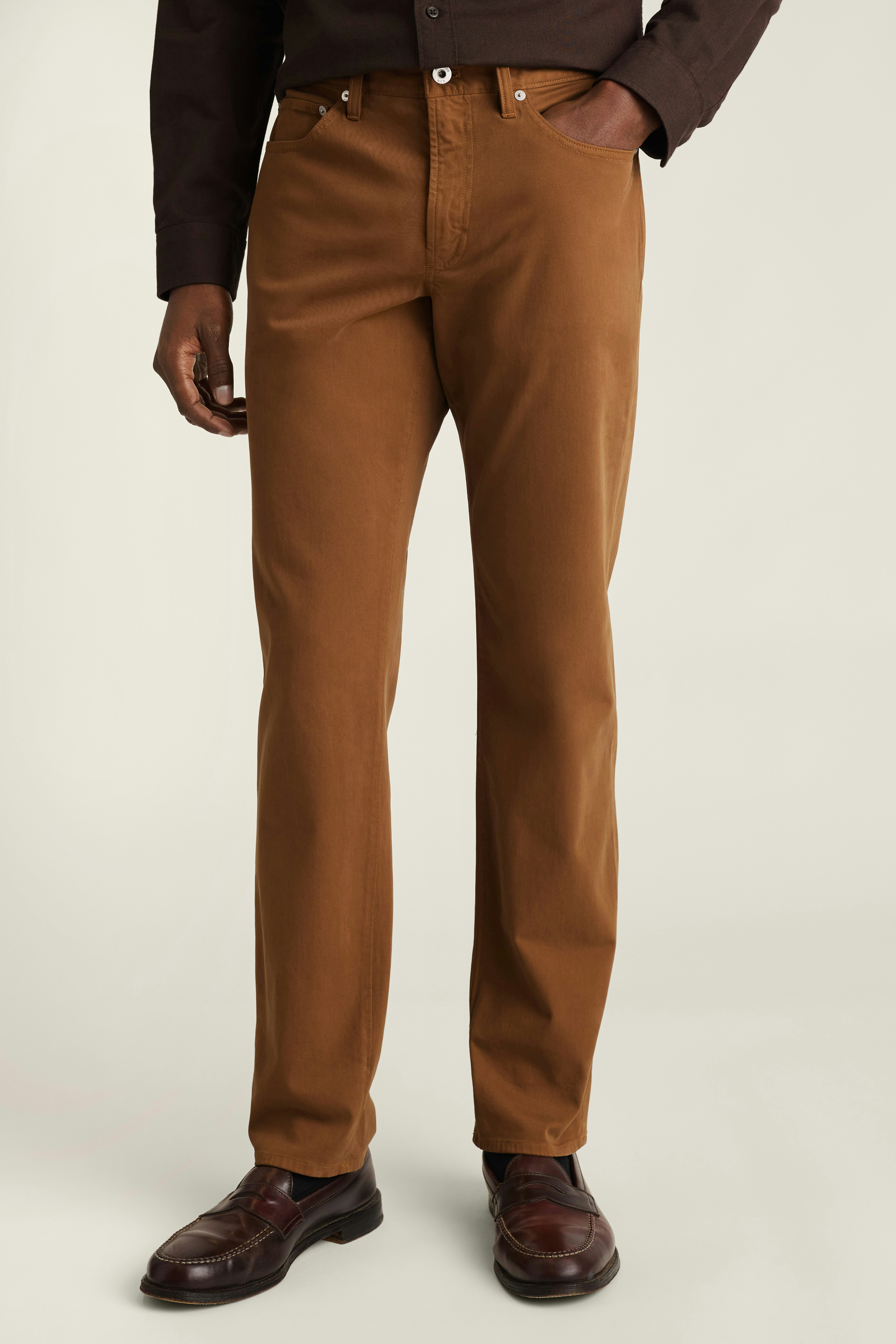 Italian Brushed 5-Pocket Pants rich brown 3 Italian Brushed 5-Pocket Pants rich brown