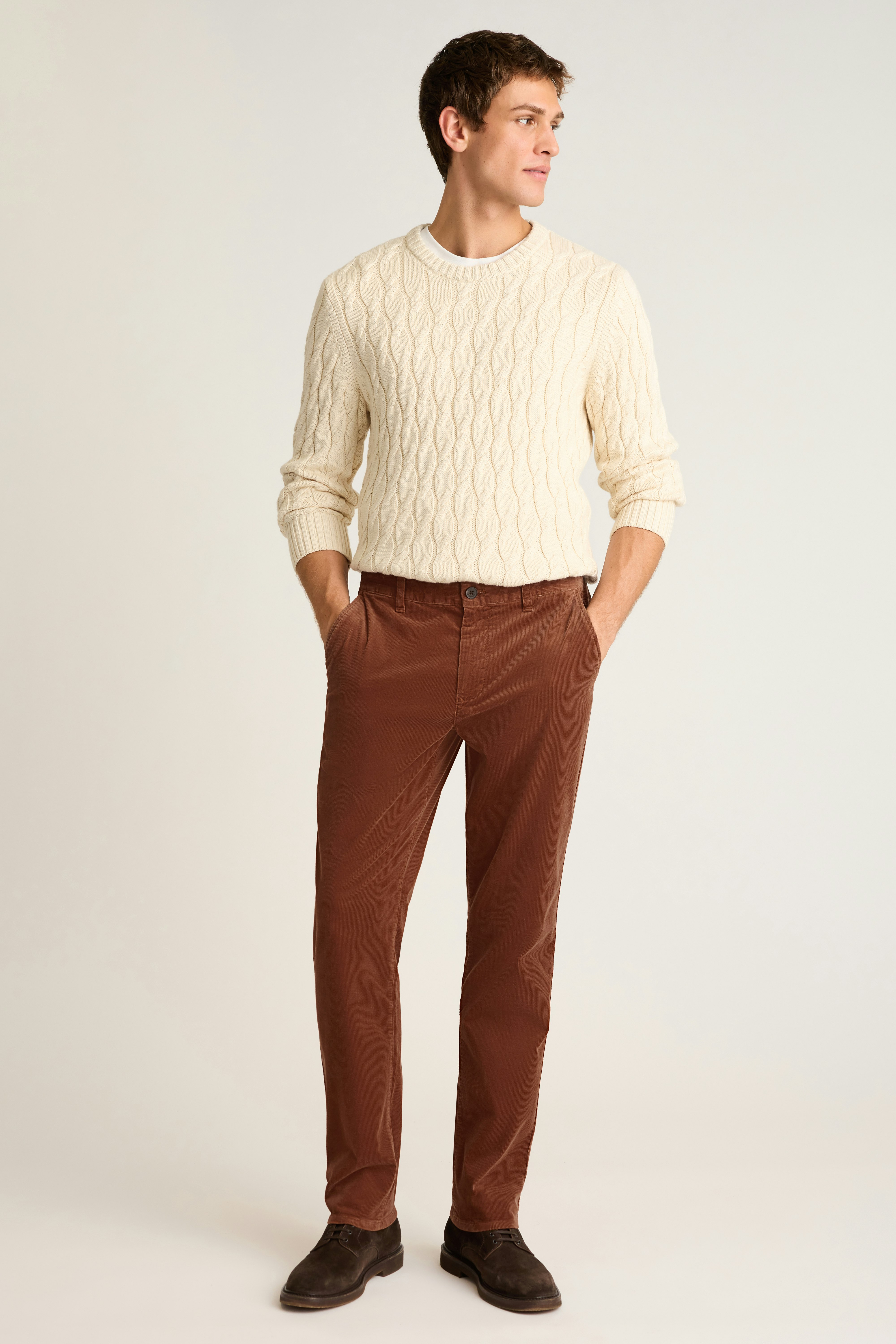 Corduroy Chino tortoise shell brown