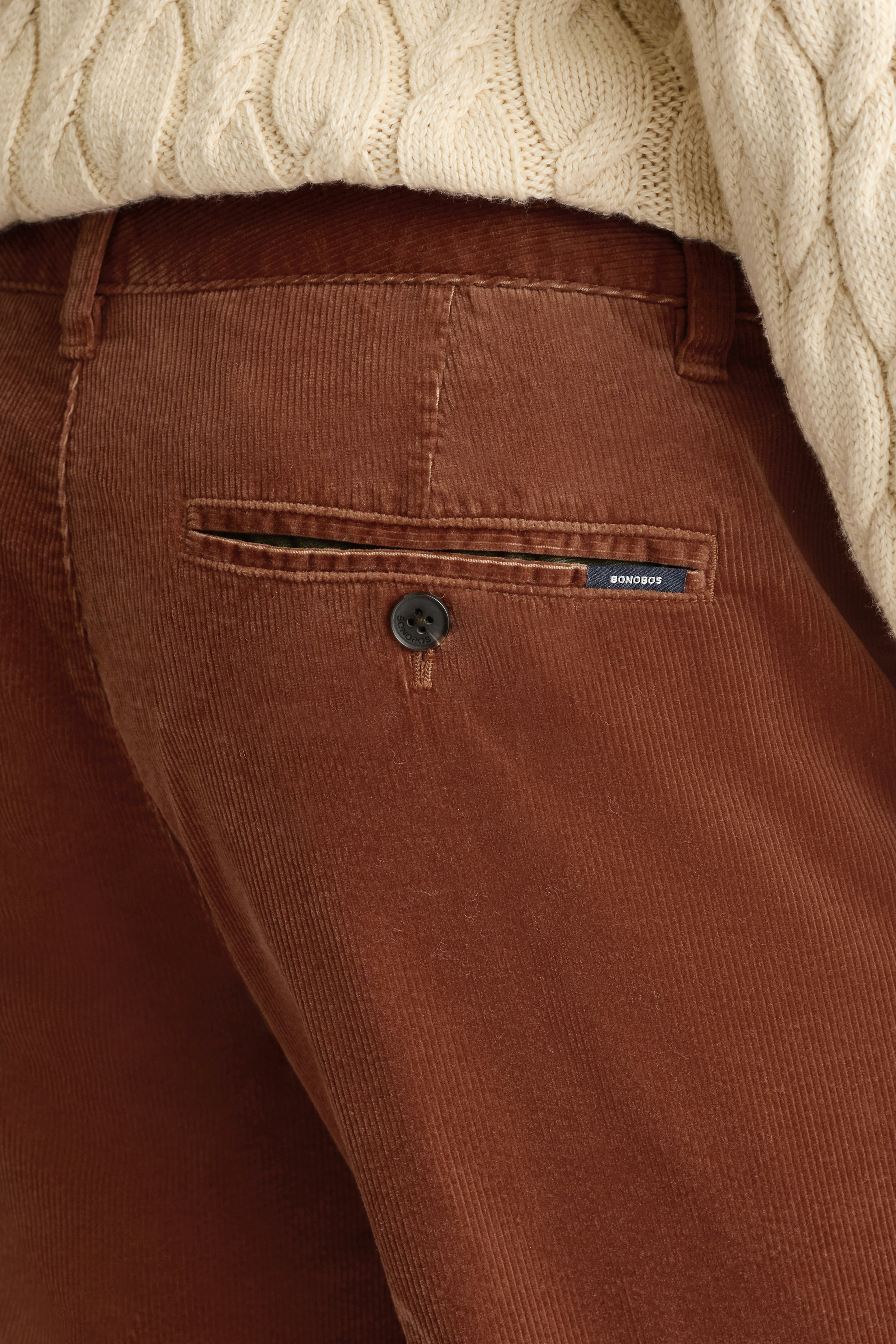Corduroy Chino tortoise shell brown