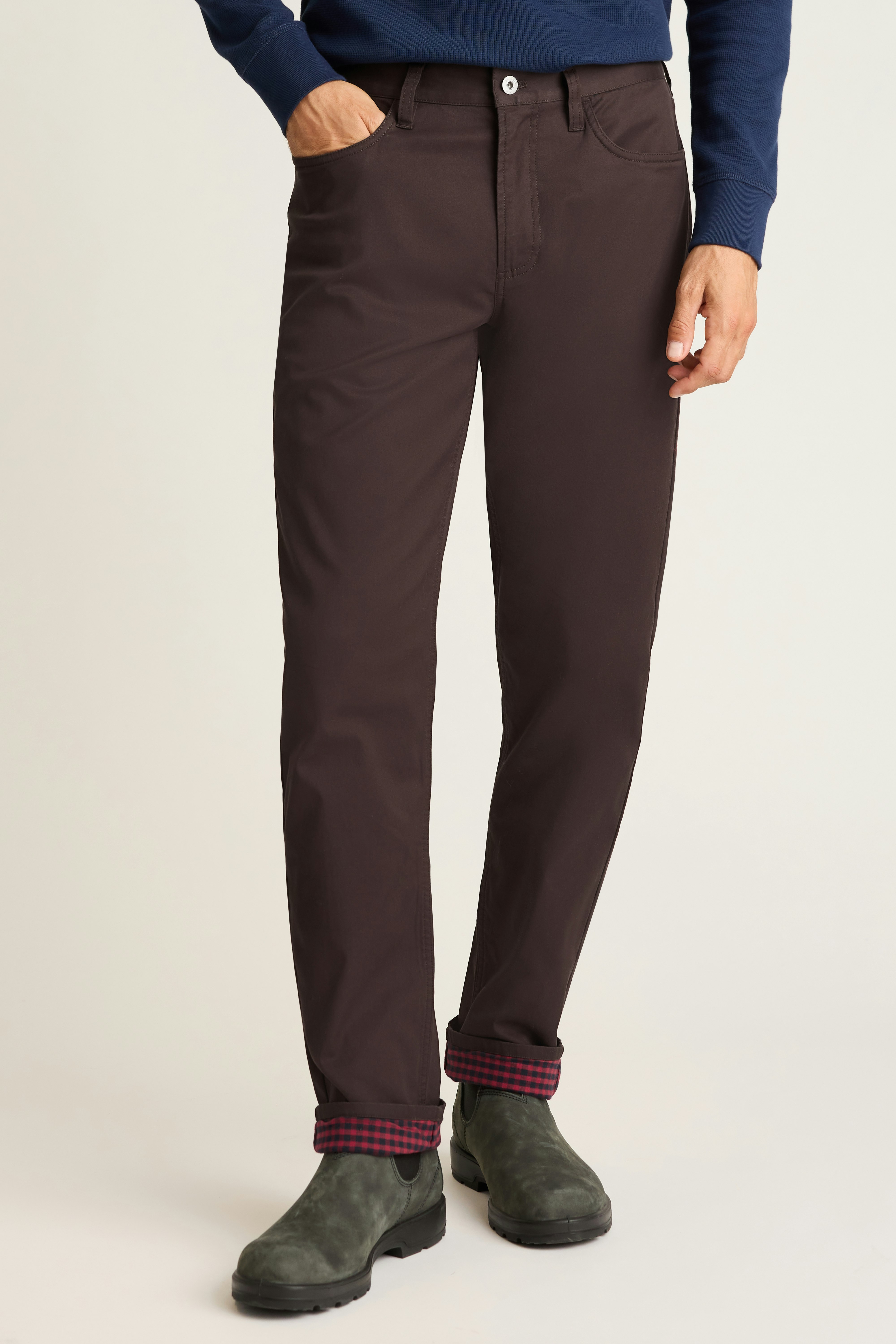 Fireside Flannel Lined Pant chocolate brown