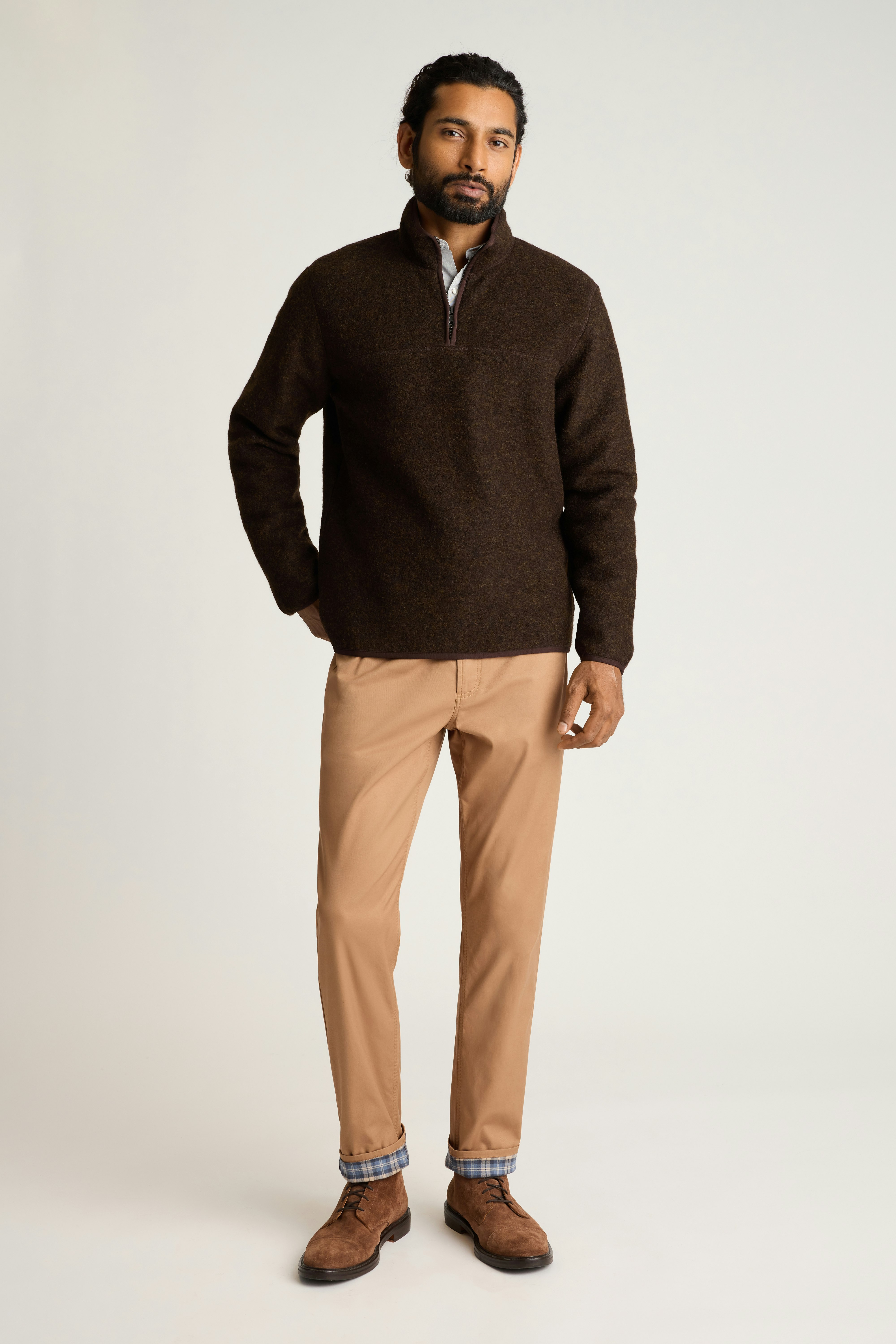 Fireside Flannel Lined Pant tobacco tan