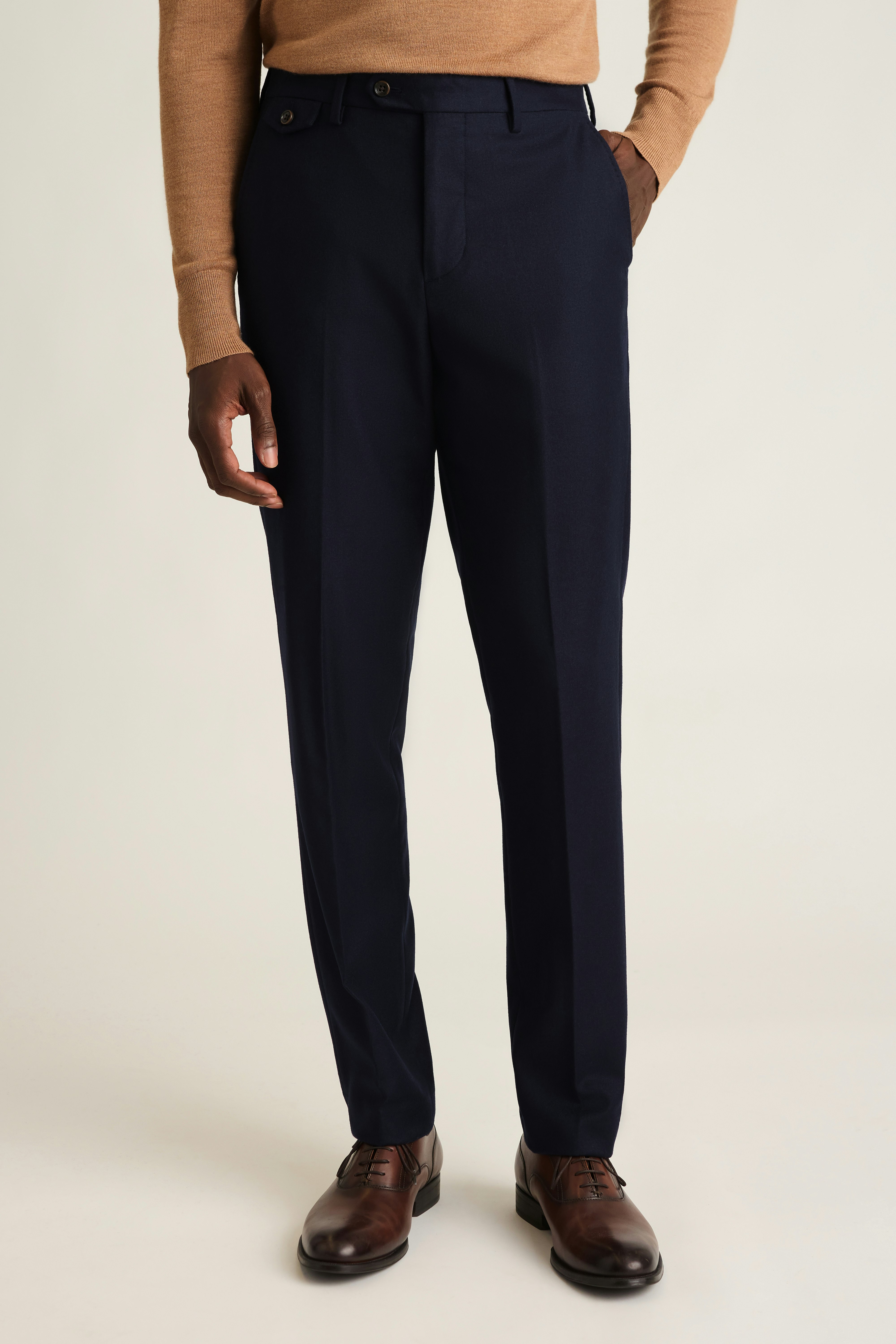 Jetsetter Italian Brushed Wool Dress Pant dark navy blue 3 Jetsetter Italian Brushed Wool Dress Pant dark navy blue