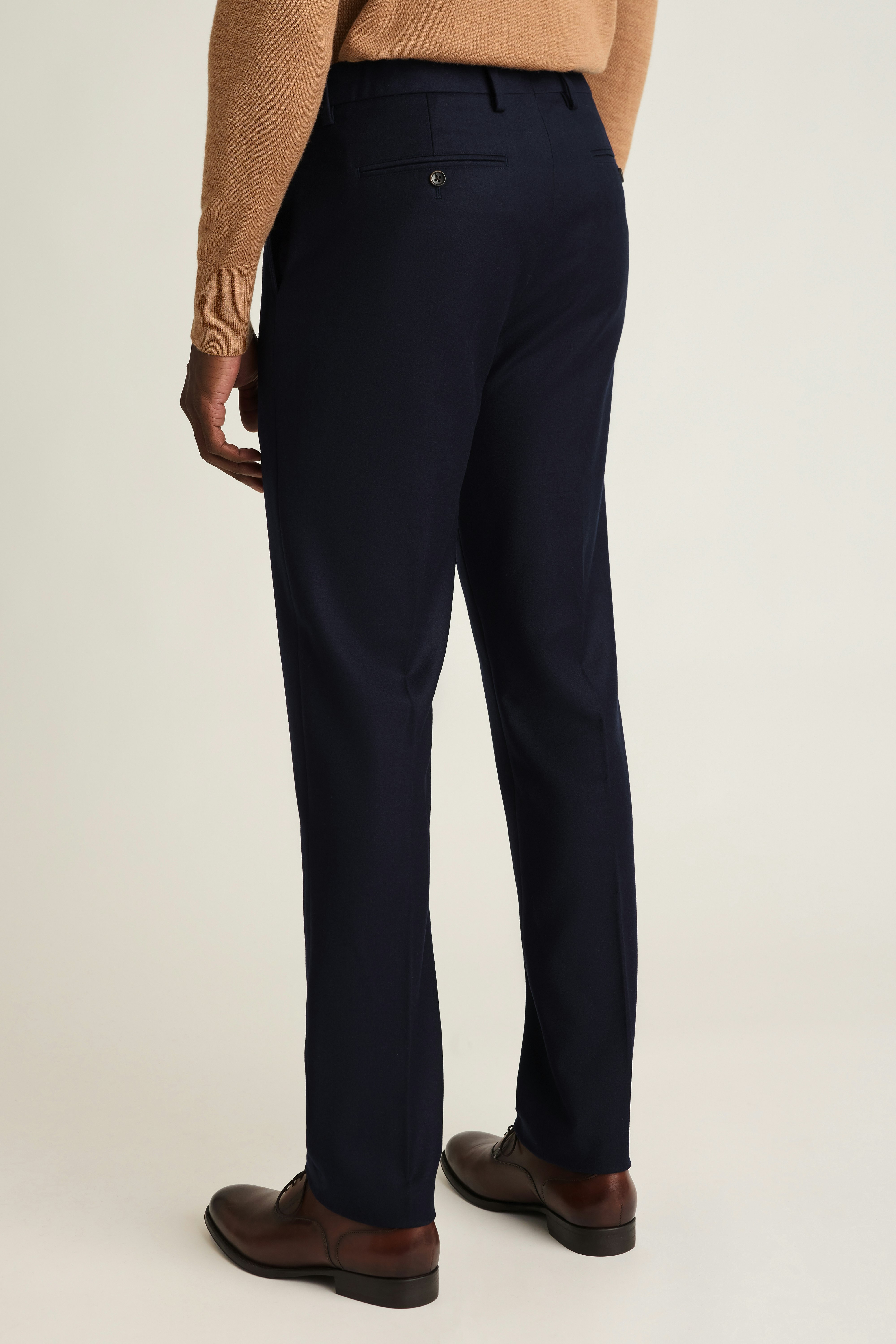 Jetsetter Italian Brushed Wool Dress Pant dark navy blue 4 Jetsetter Italian Brushed Wool Dress Pant dark navy blue