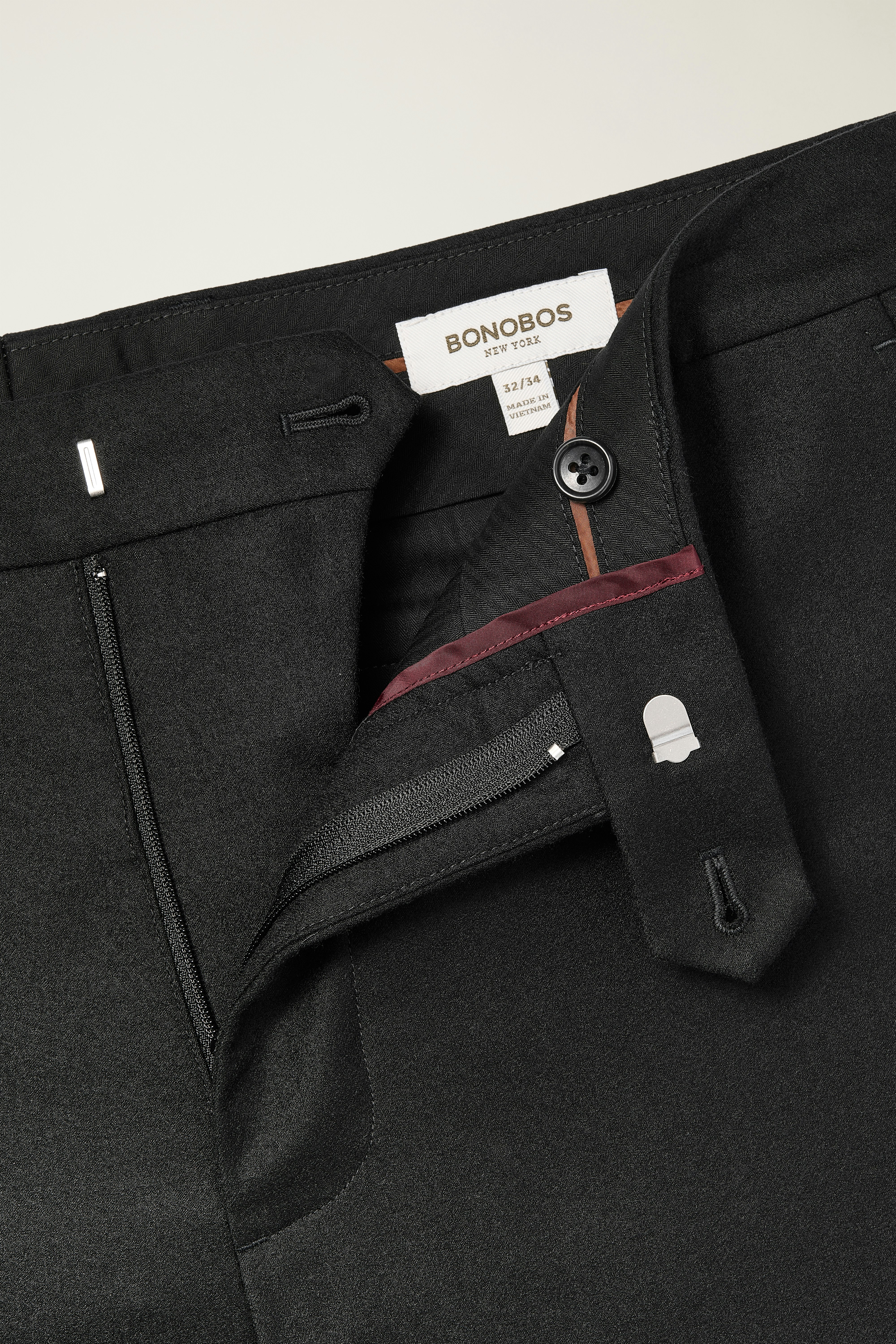 Jetsetter Italian Brushed Wool Dress Pant black 5 Jetsetter Italian Brushed Wool Dress Pant black