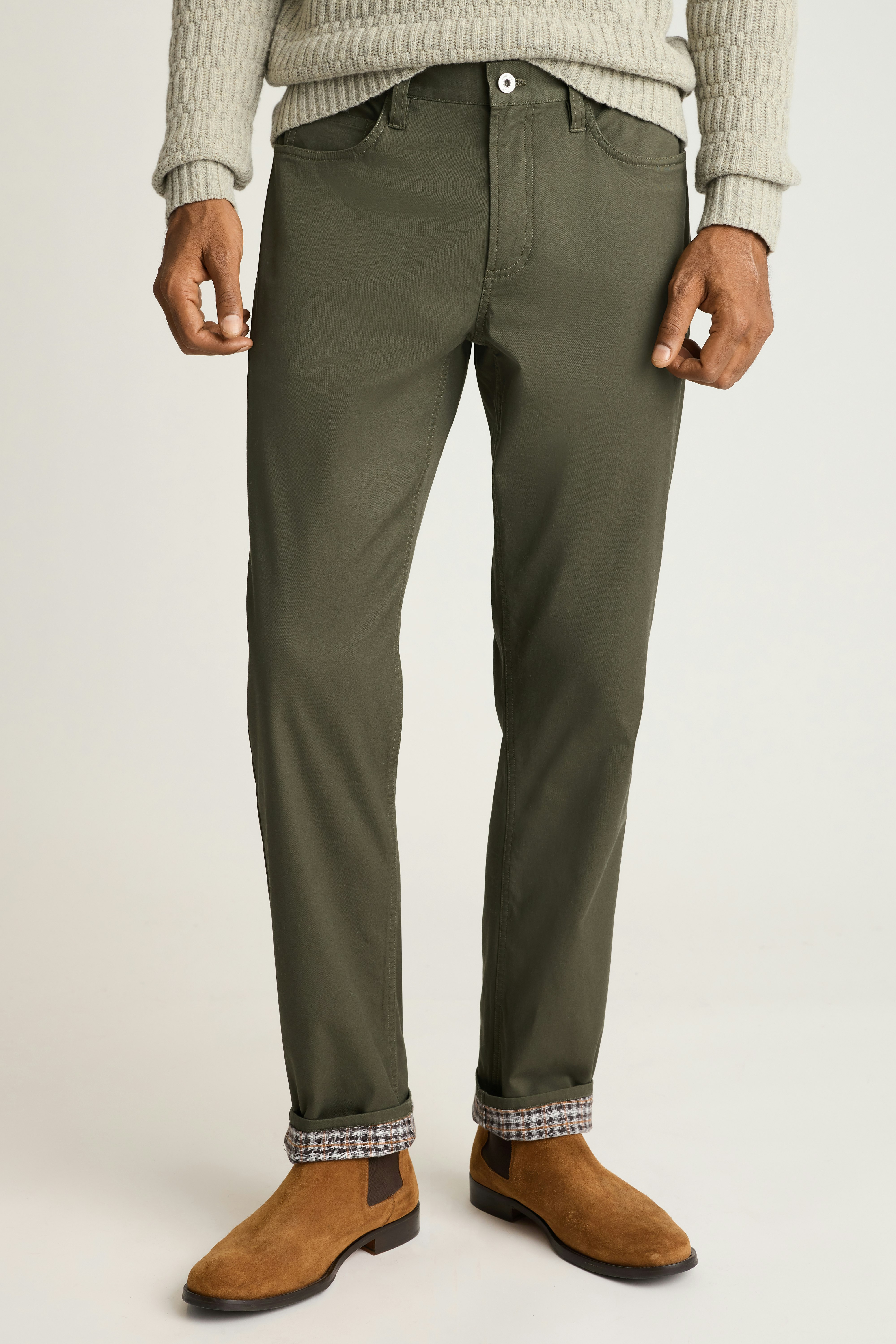 Fireside Flannel Lined Pant forest green