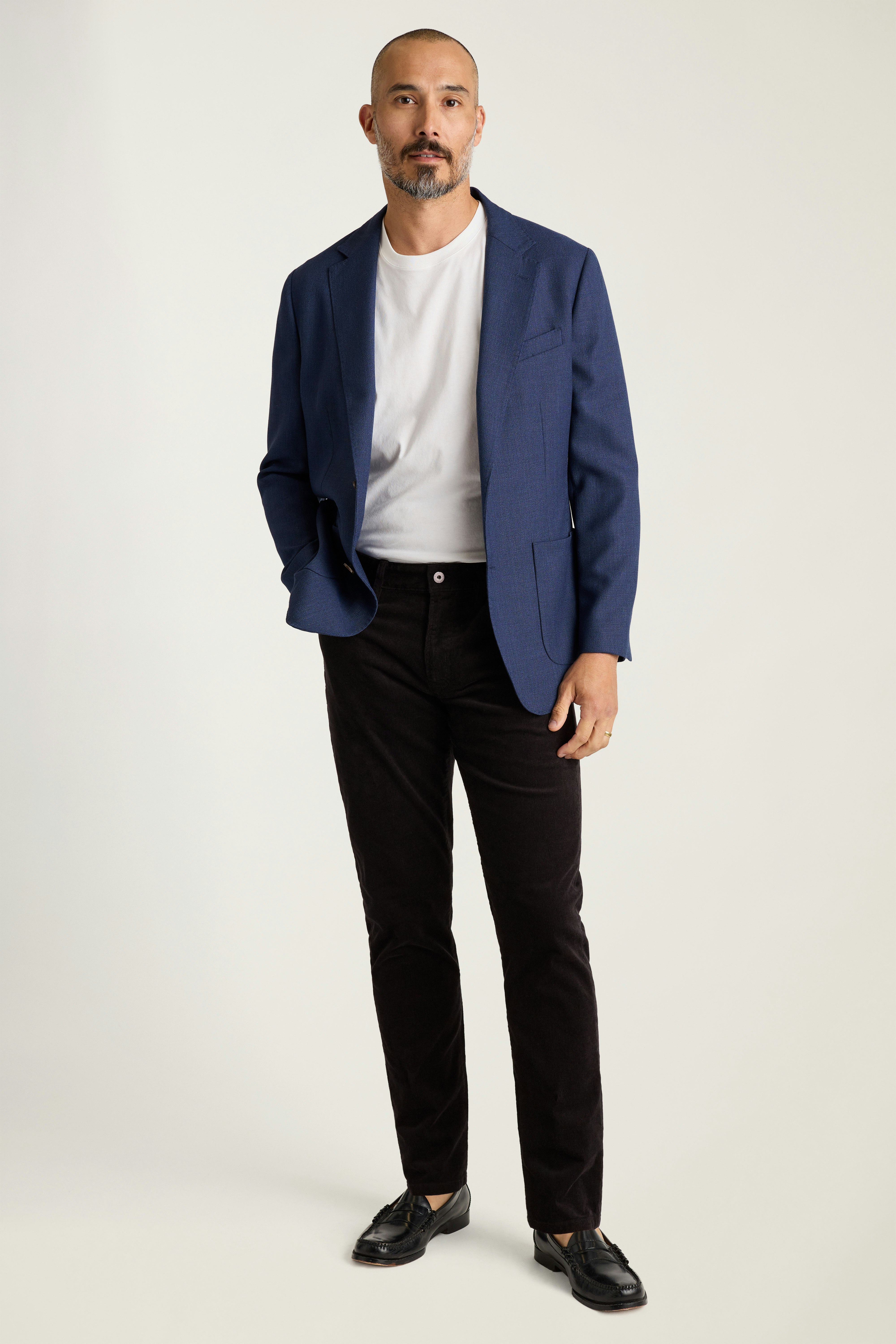 Corduroy 5-Pocket Pants black