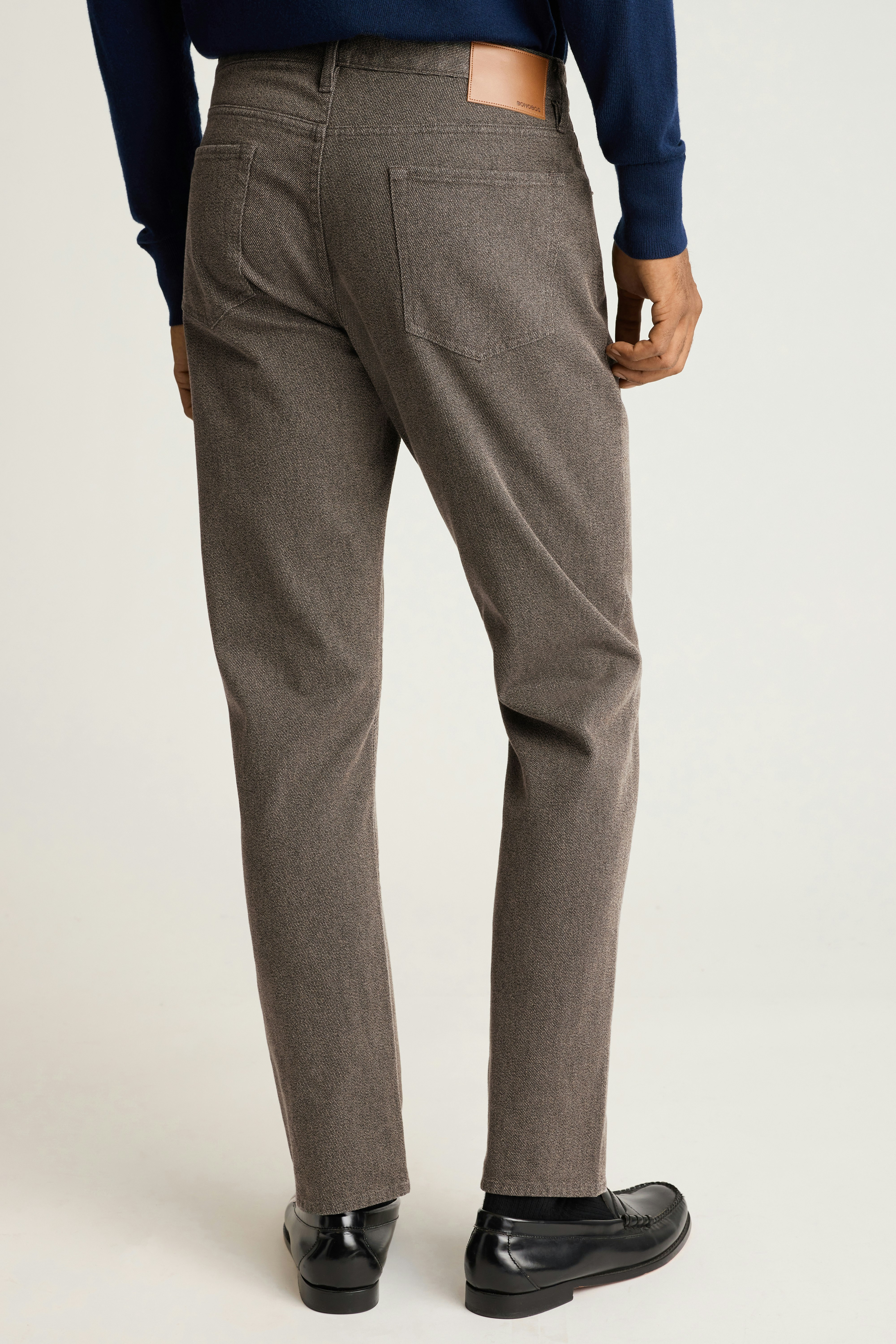 Ridgewood Textured 5-Pocket Pant brown twill