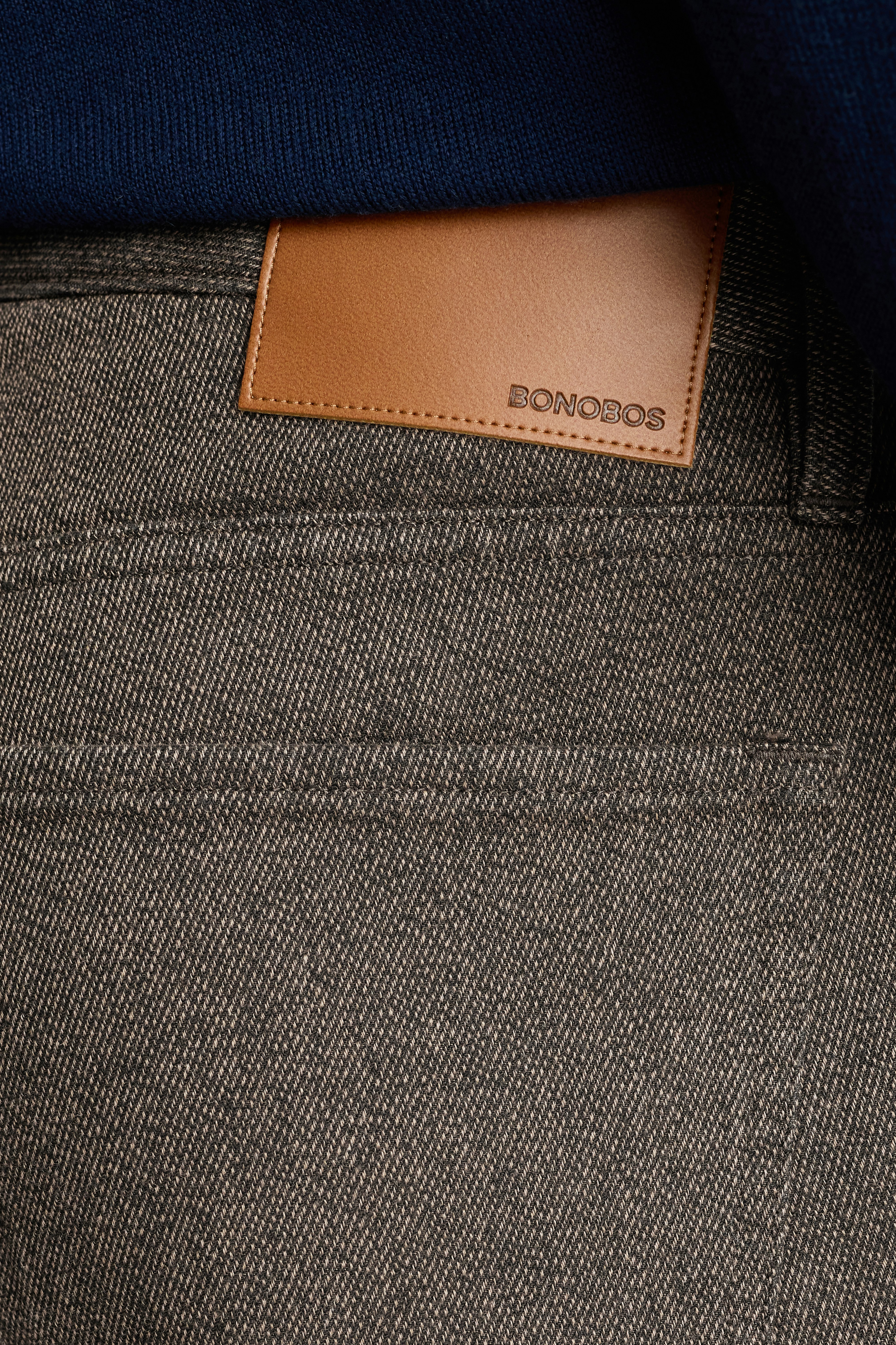 Ridgewood Textured 5-Pocket Pant brown twill