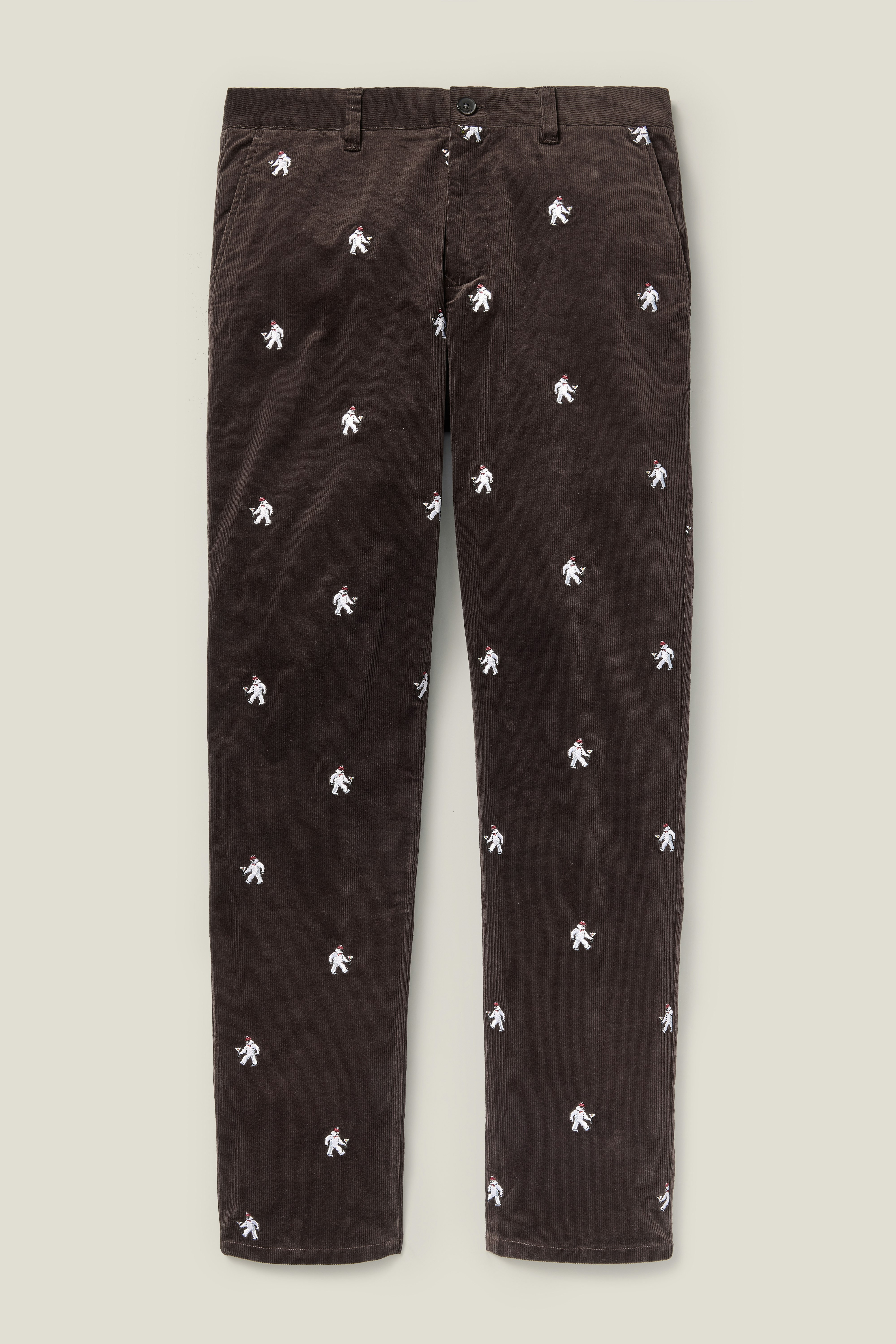 Reveler Chino yeti tini brown corduroy