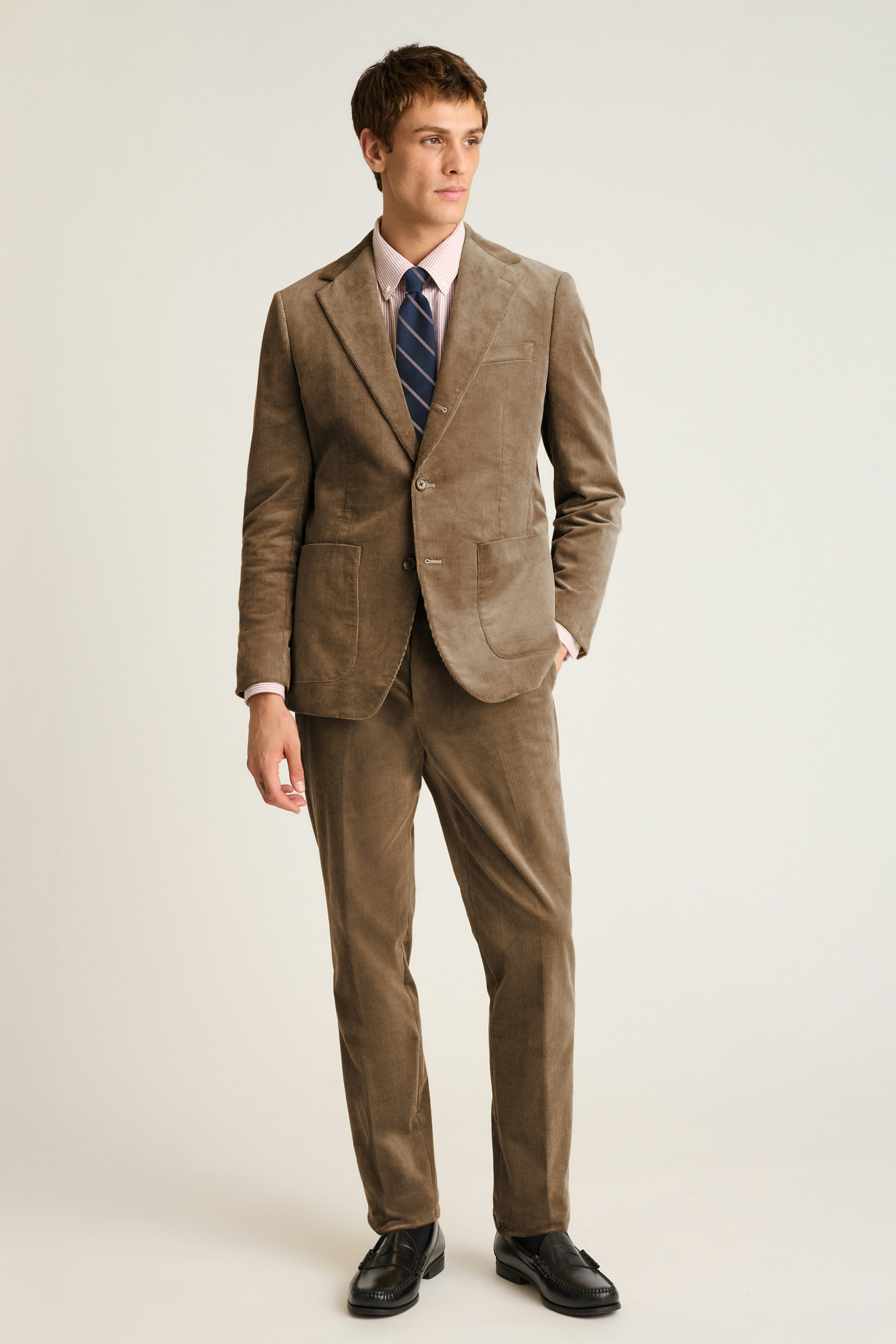 Jetsetter Italian Corduroy Dress Pant khaki