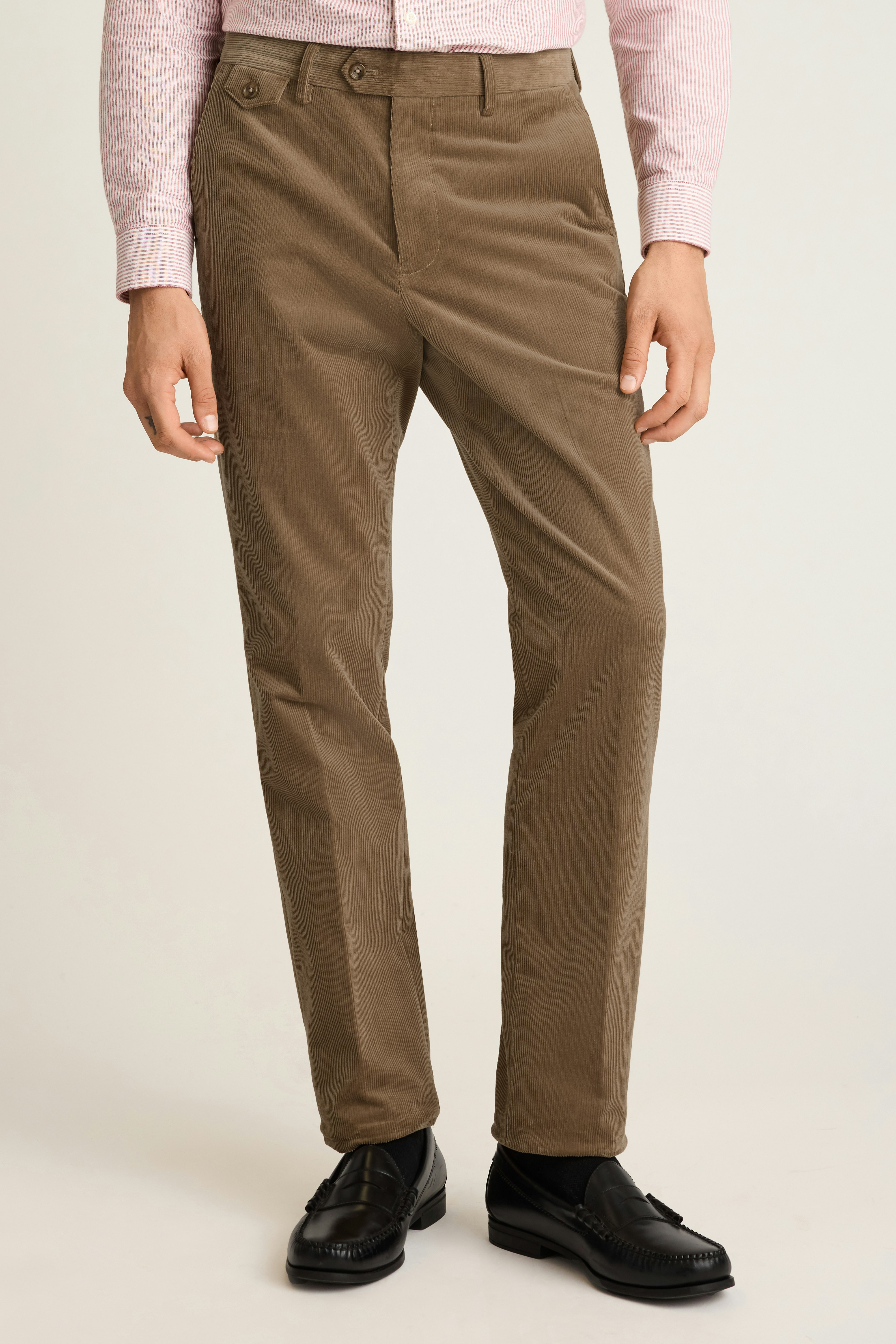 Jetsetter Italian Corduroy Dress Pant khaki