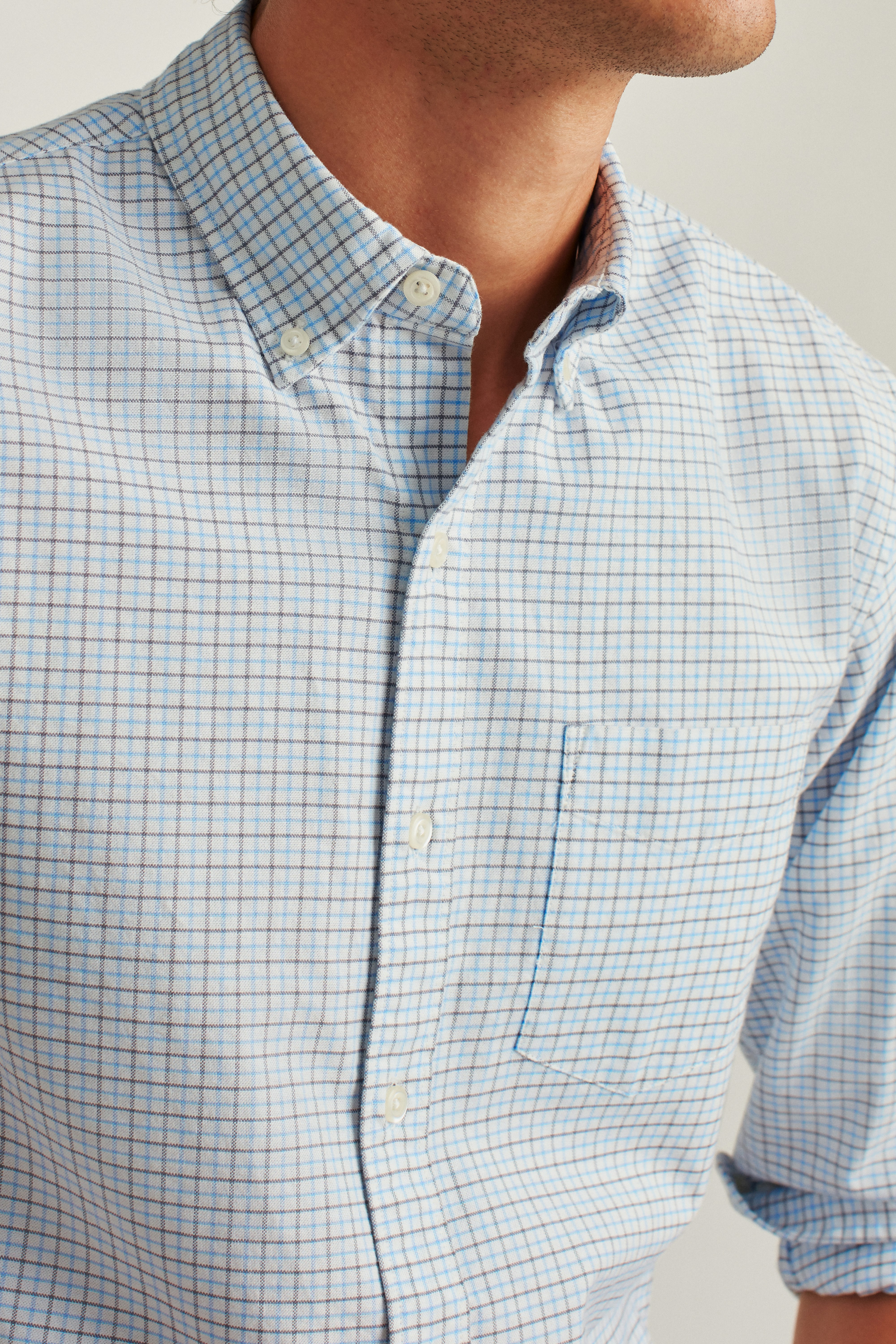 Everyday Oxford Shirt blue nickel check