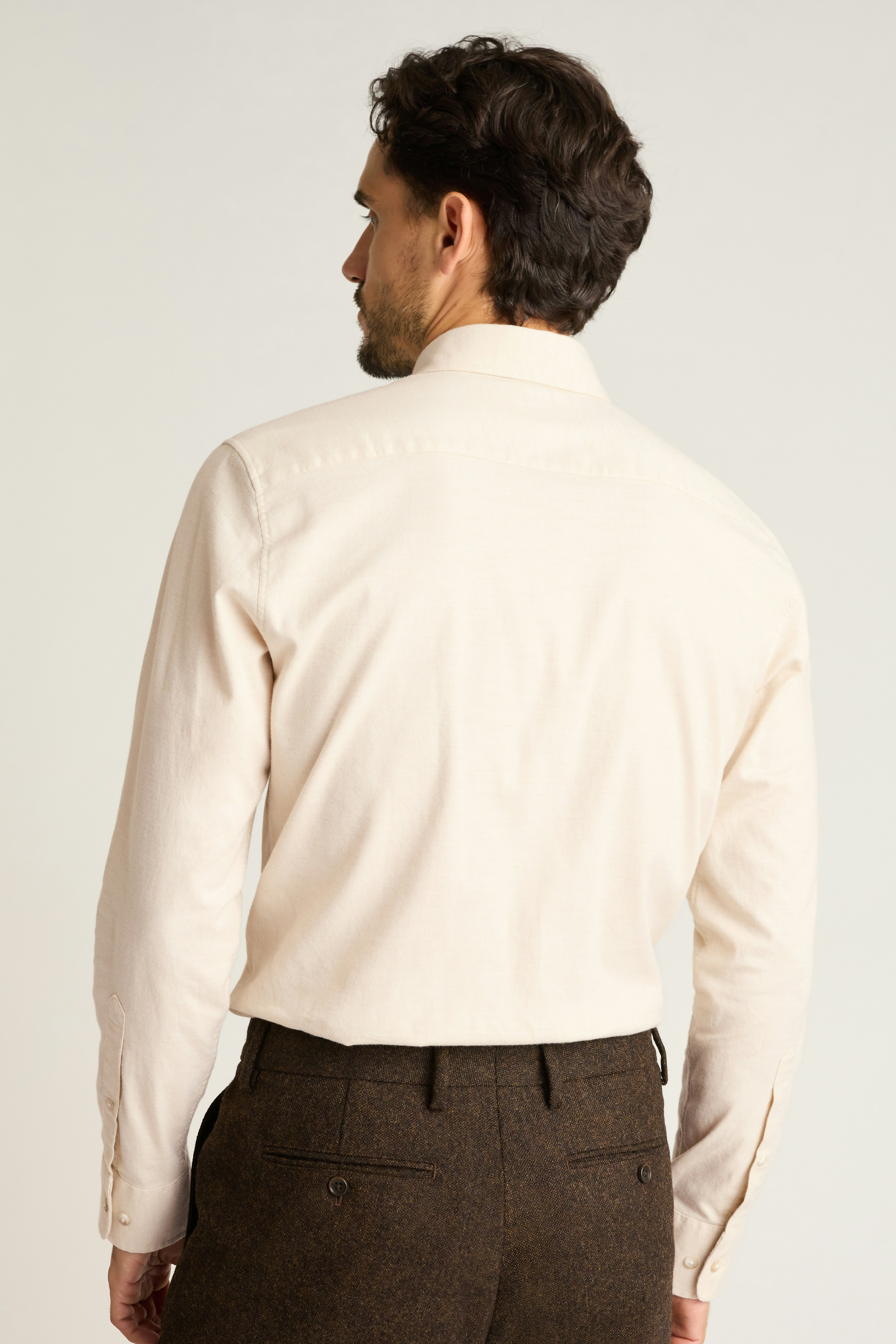 Everyday Lightweight Flannel Shirt cream twill