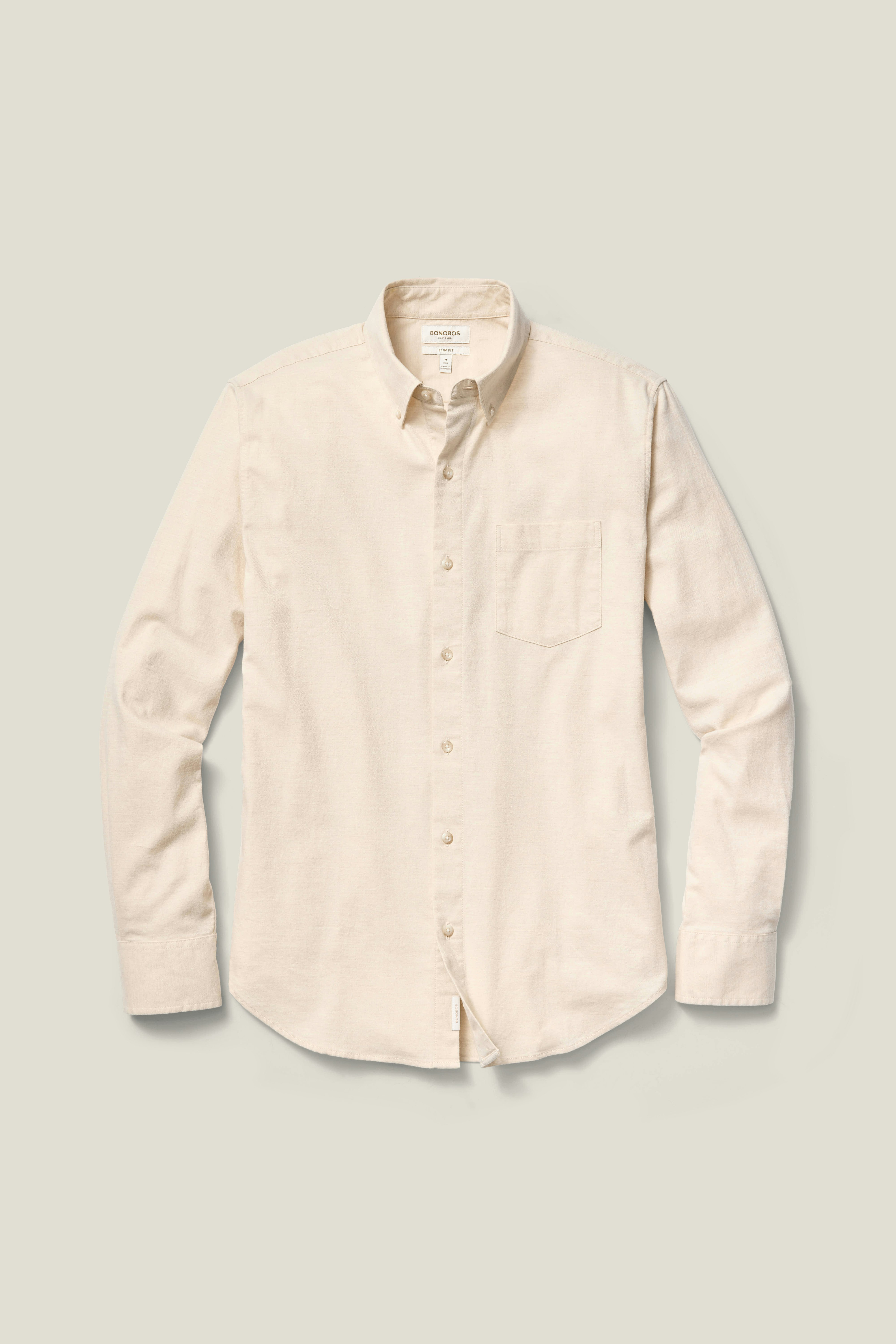 Everyday Lightweight Flannel Shirt cream twill