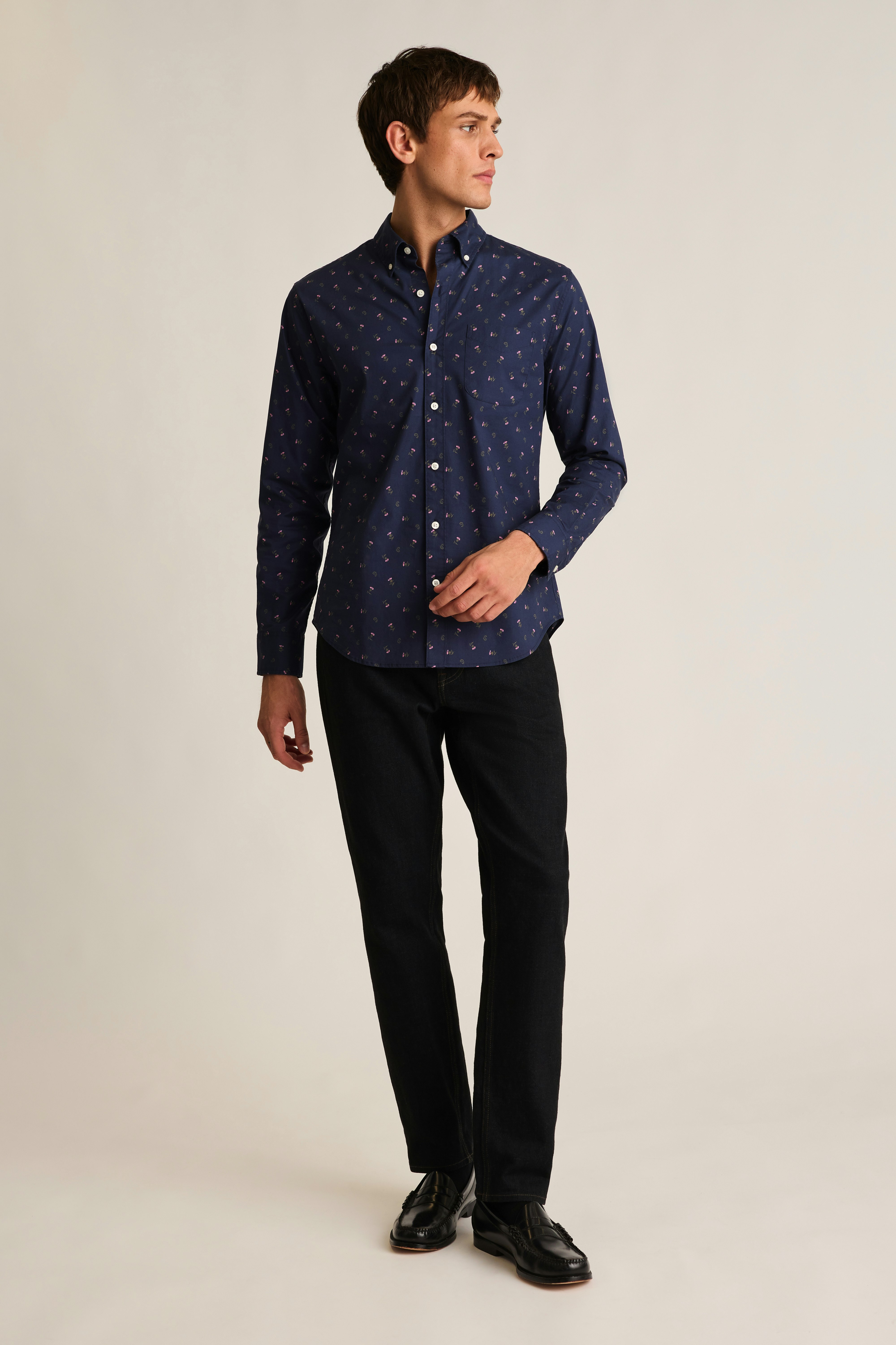 Everyday Shirt navy paisley floral