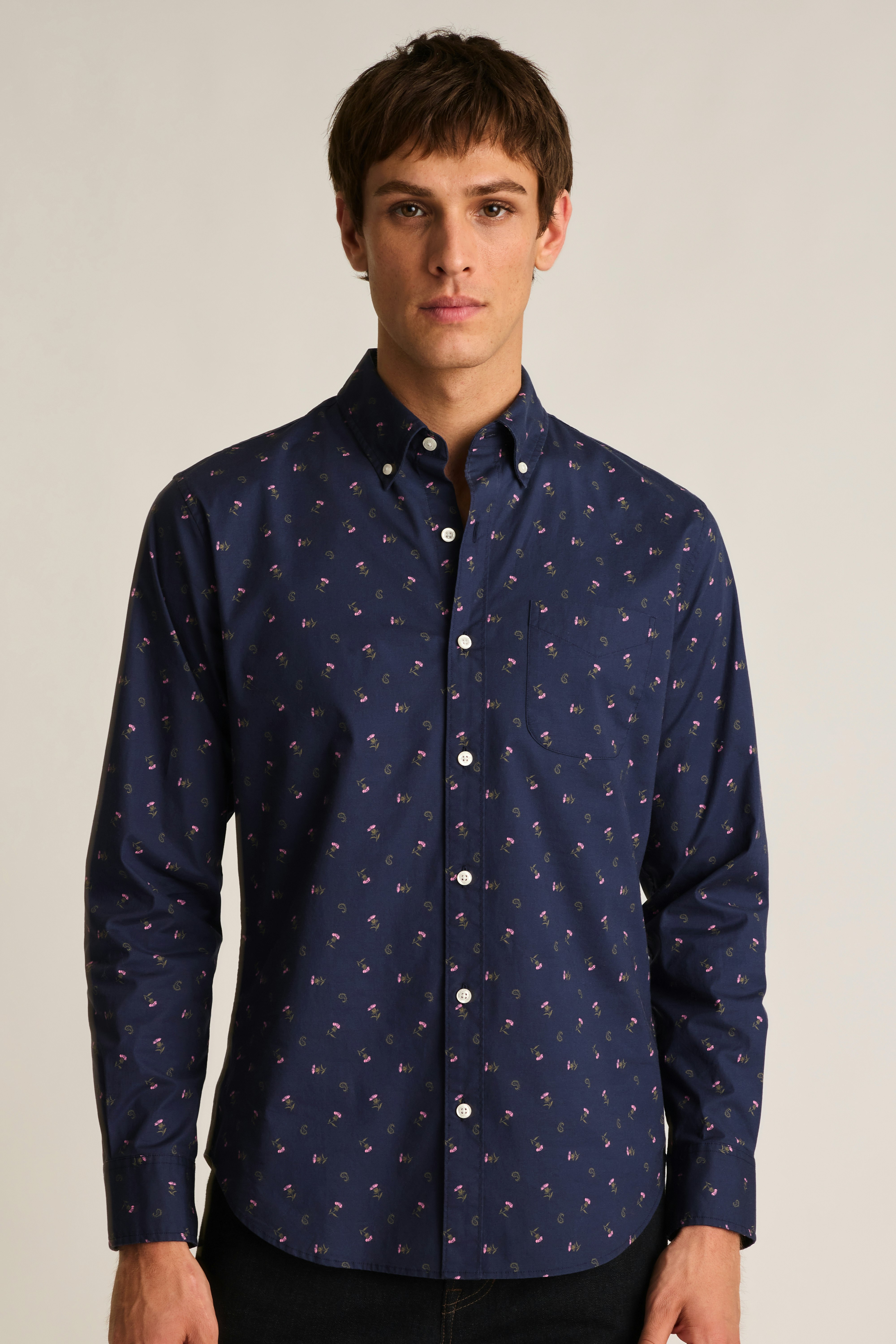Everyday Shirt navy paisley floral