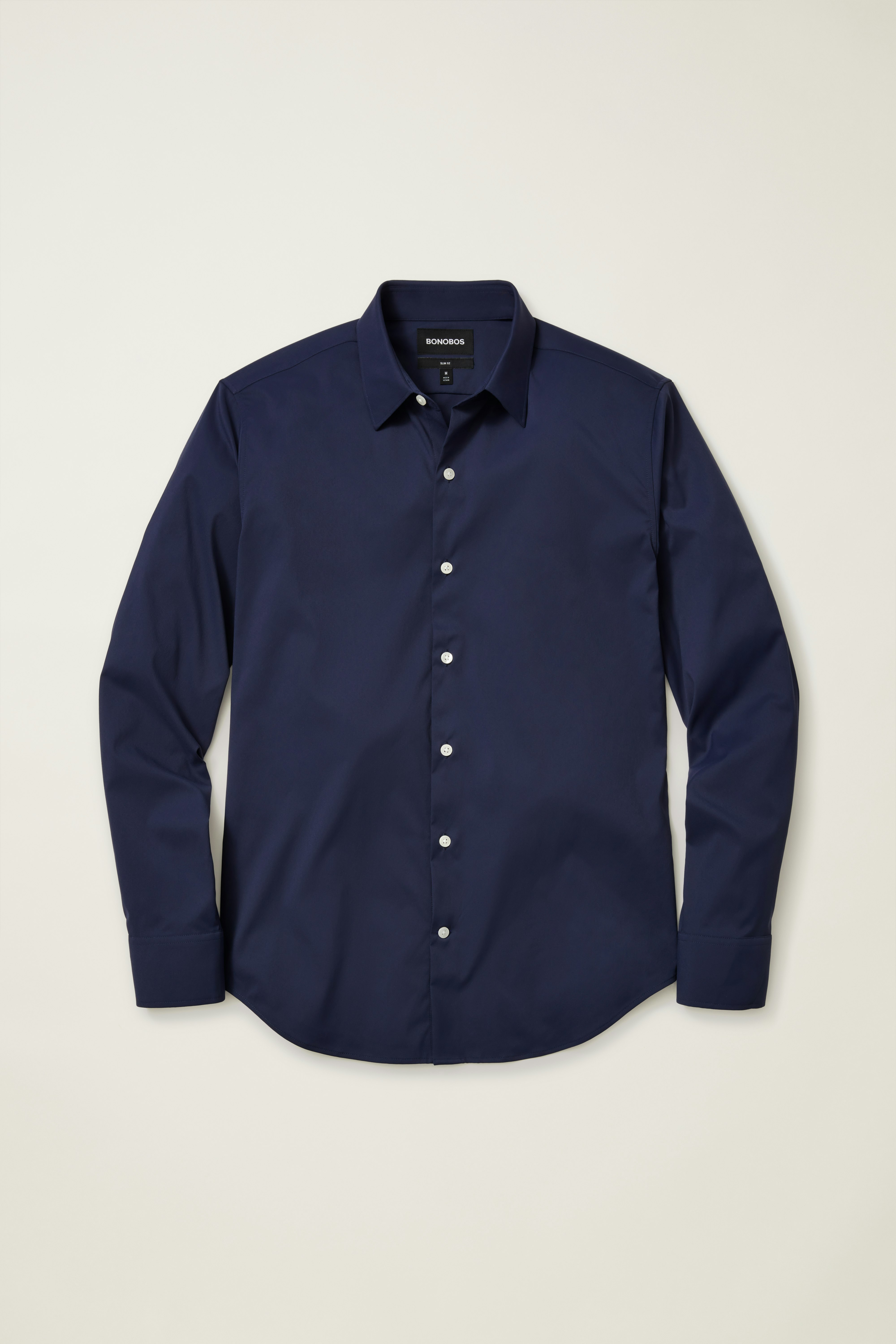 Tech Button Down Shirt navy