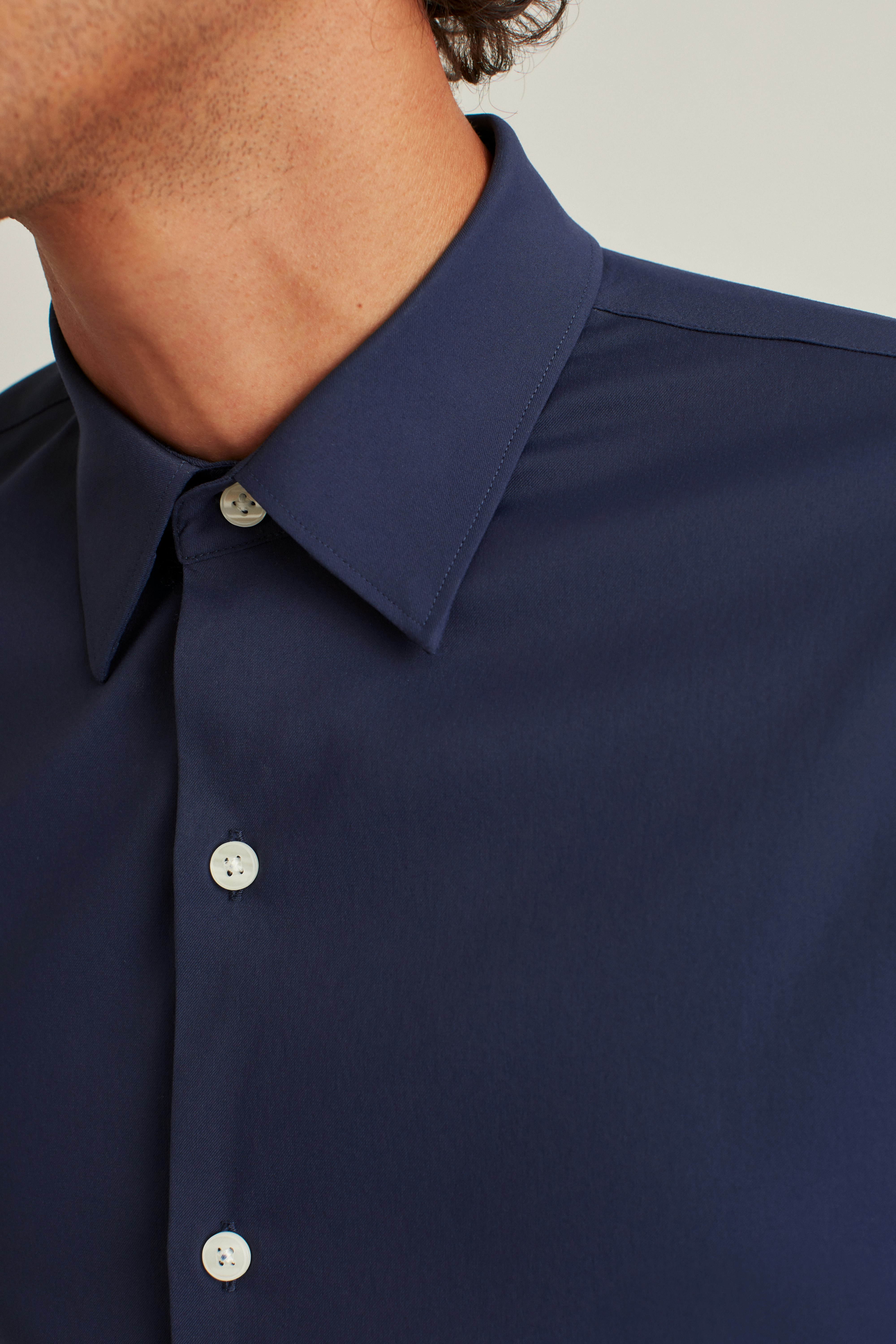 Tech Button Down Shirt navy