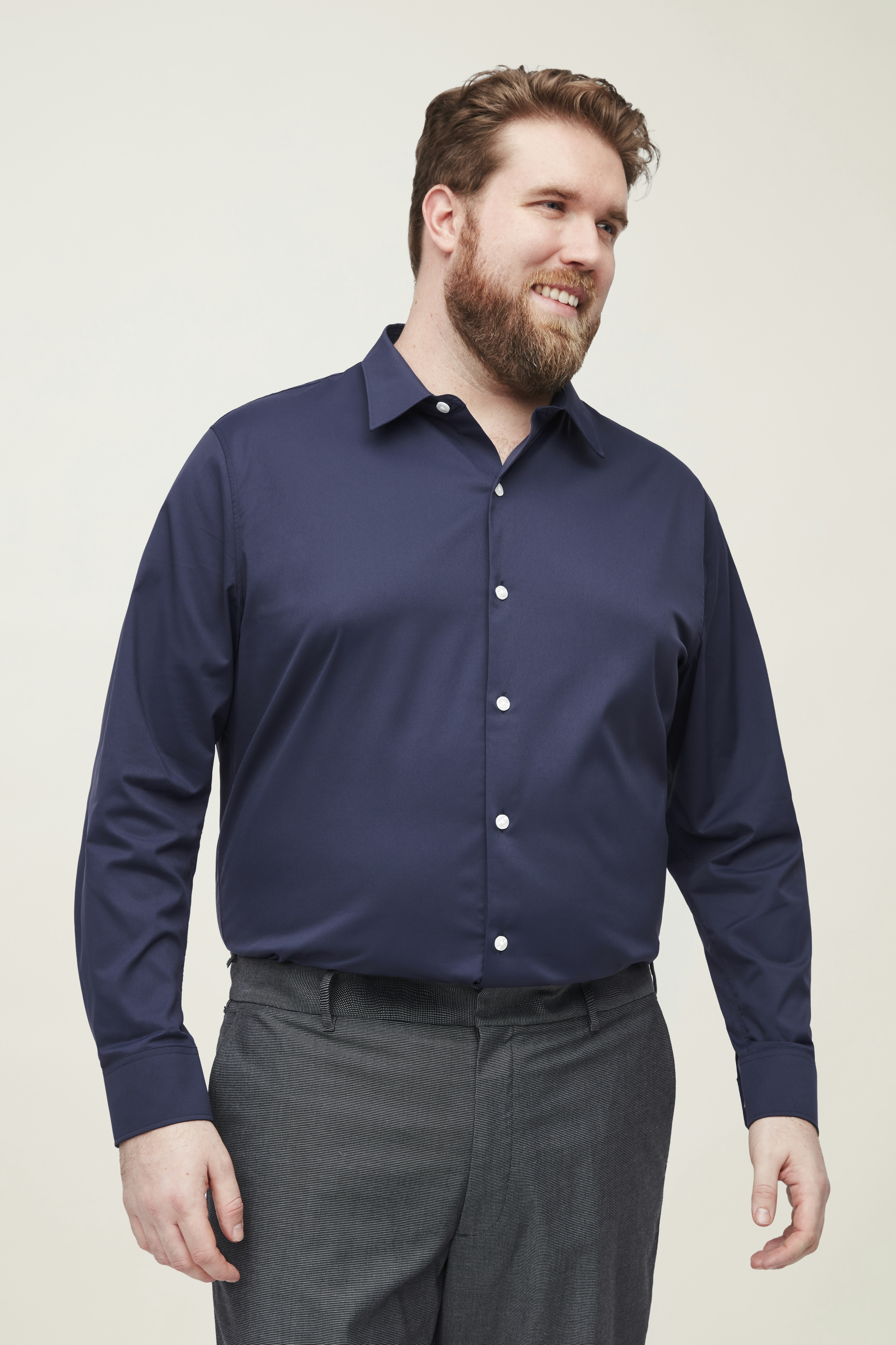 Tech Button Down Shirt navy