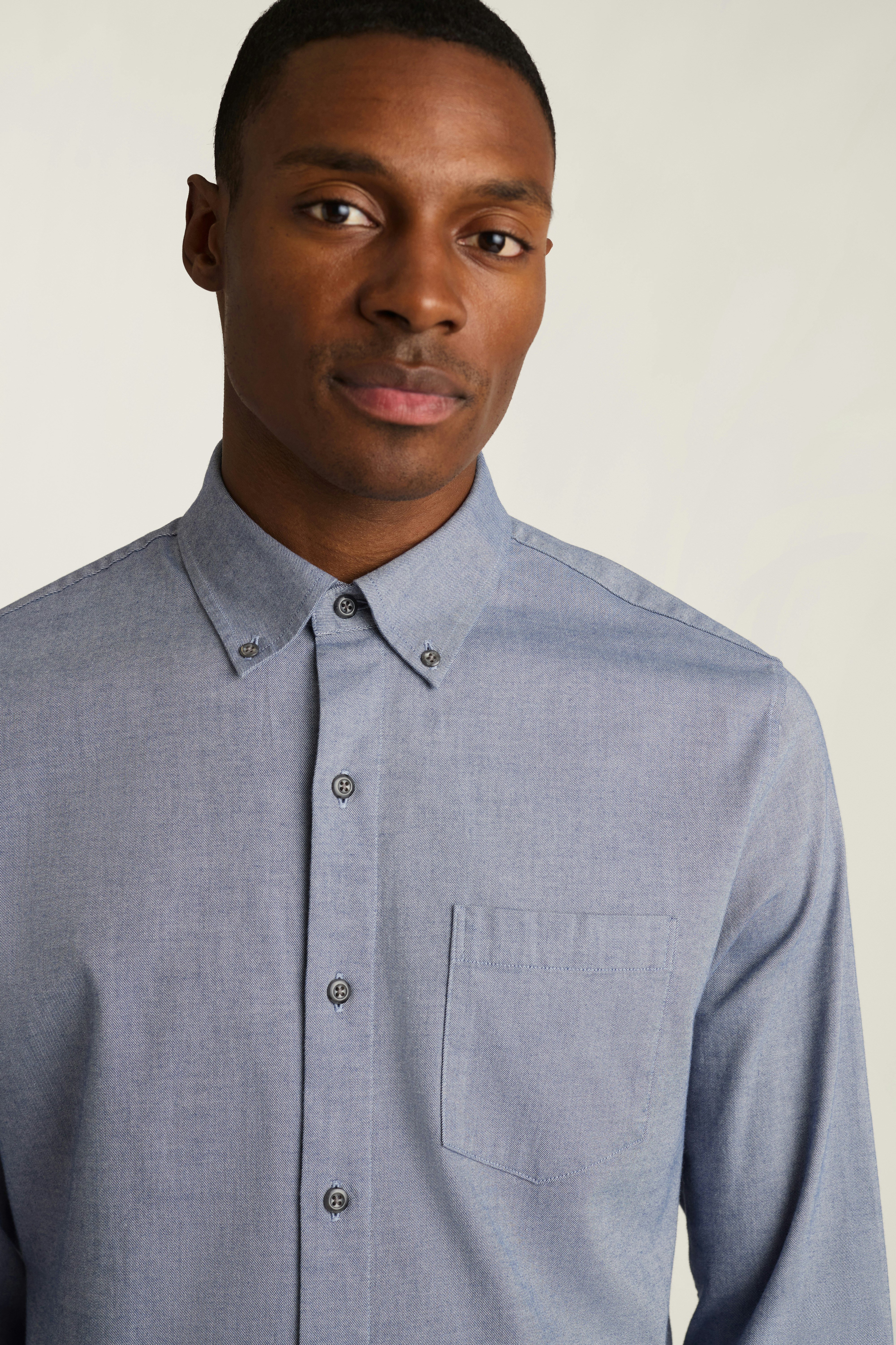 Everyday Lightweight Flannel Shirt blue twill
