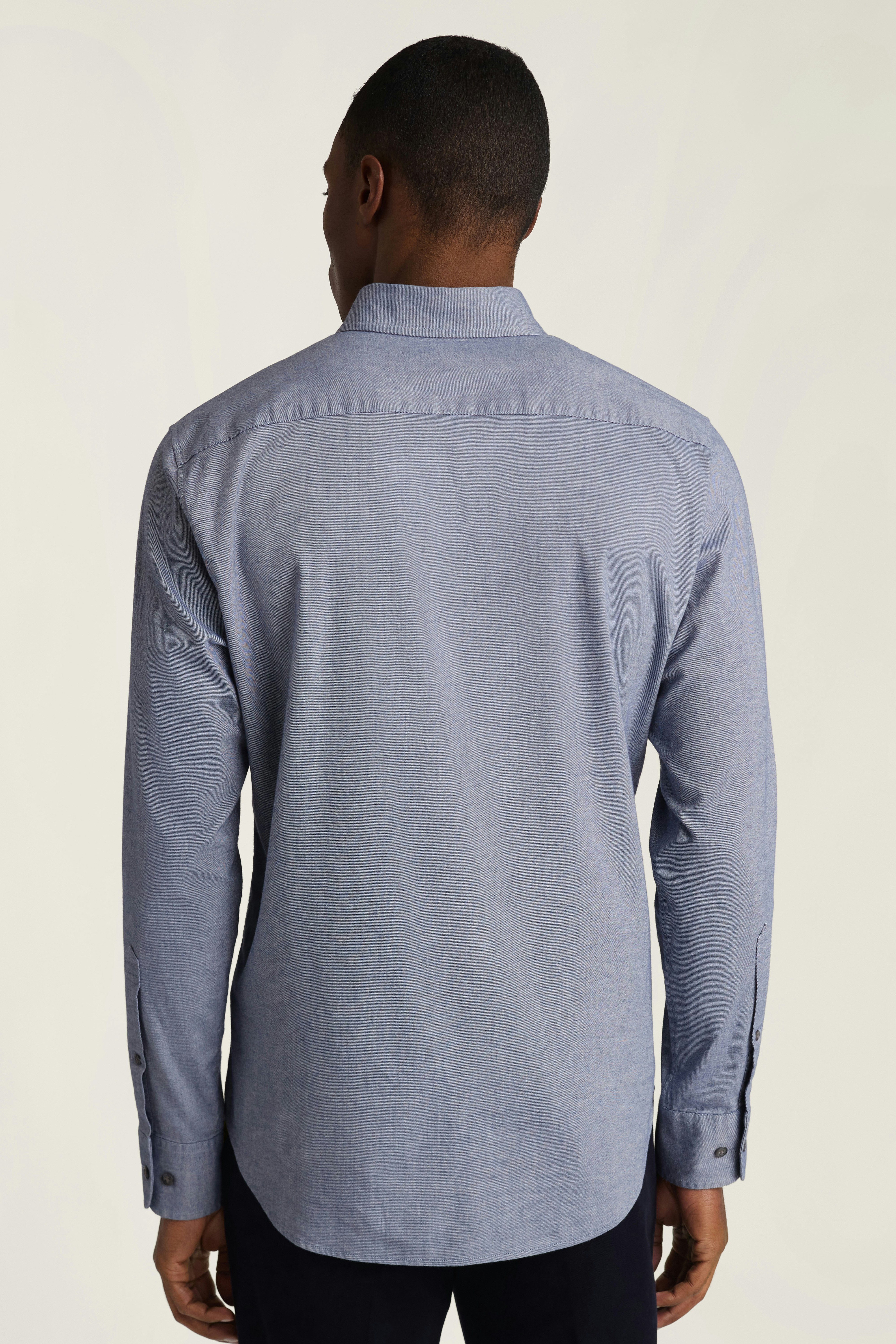 Everyday Lightweight Flannel Shirt blue twill