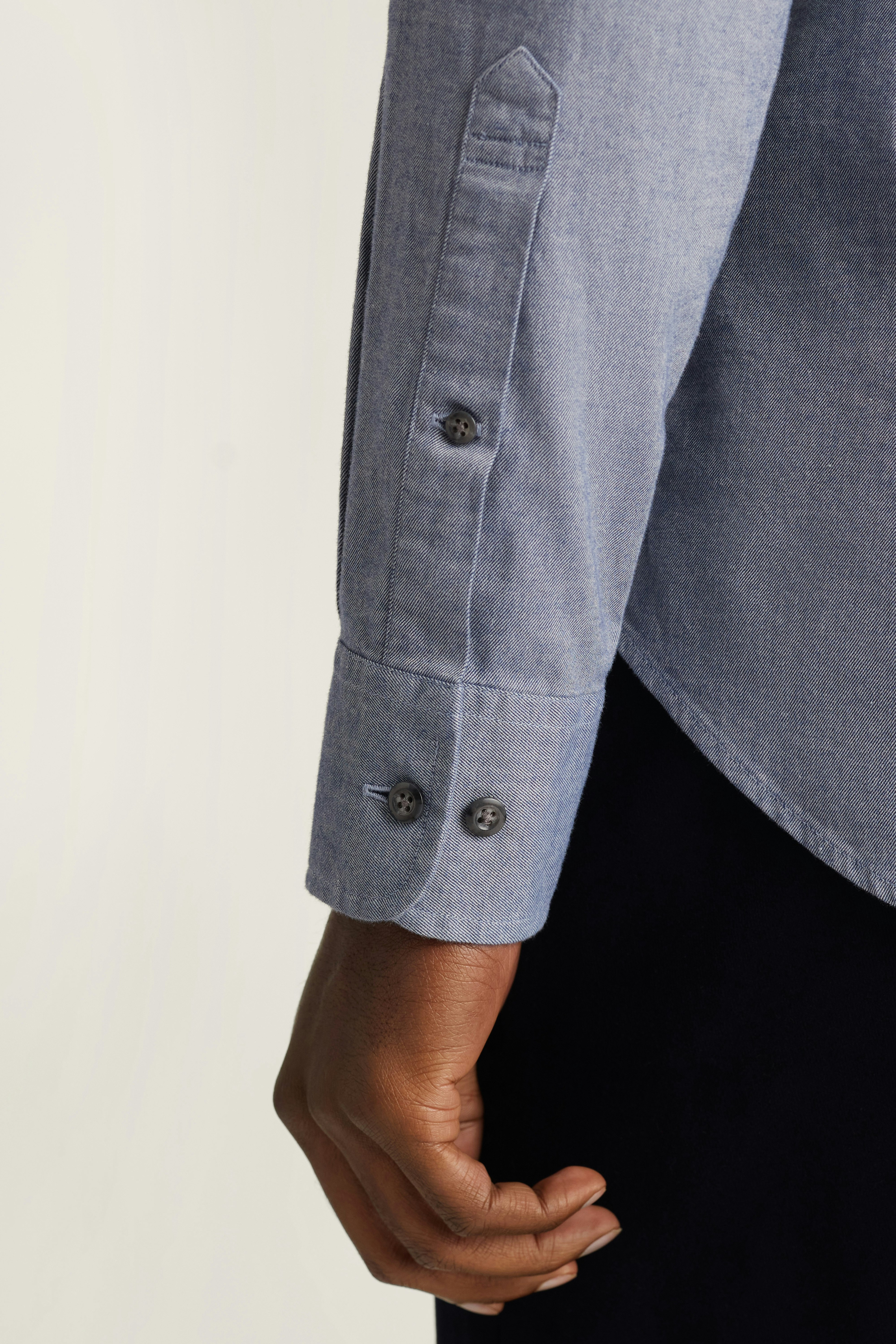 Everyday Lightweight Flannel Shirt blue twill