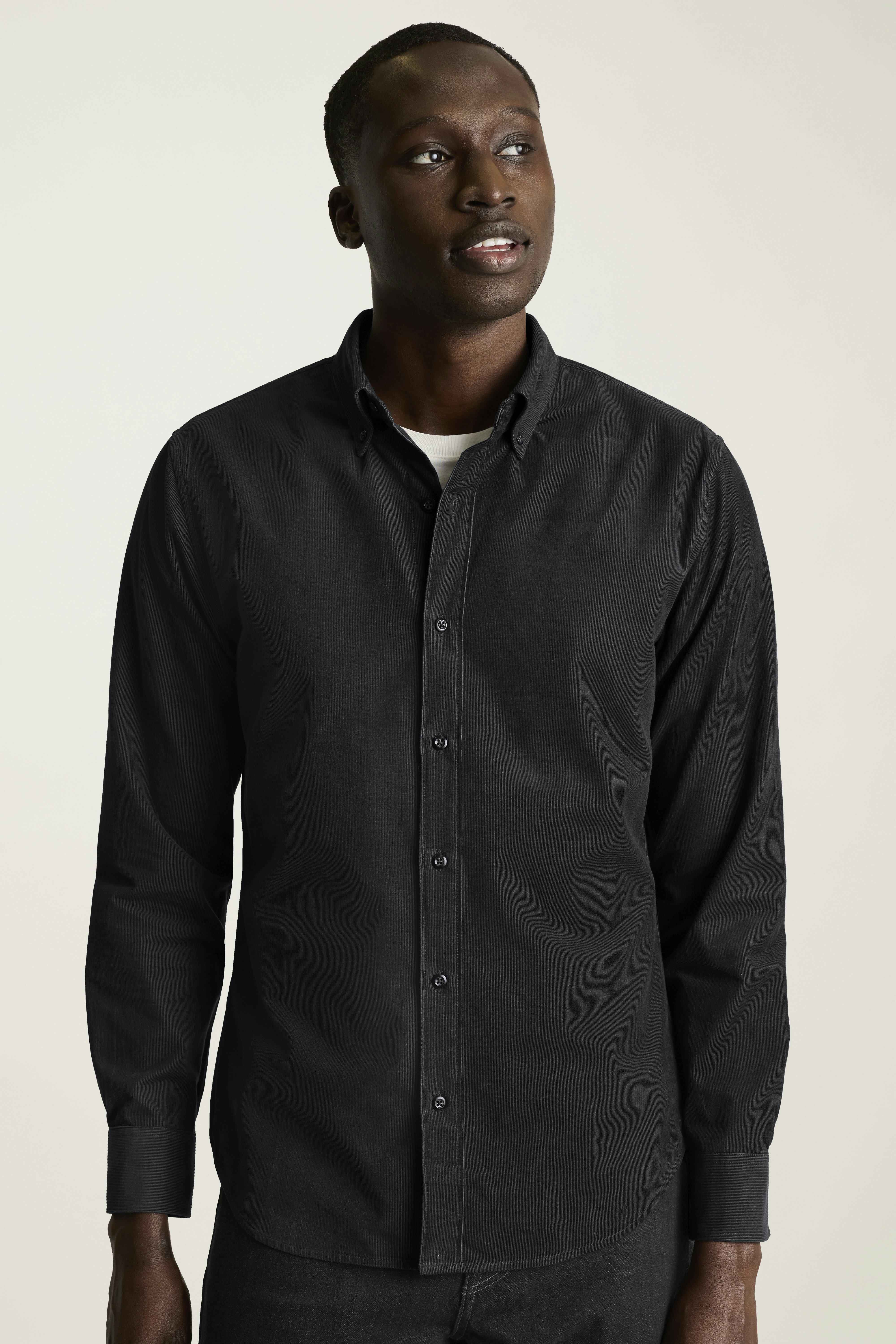 Everyday Corduroy Shirt asphalt grey